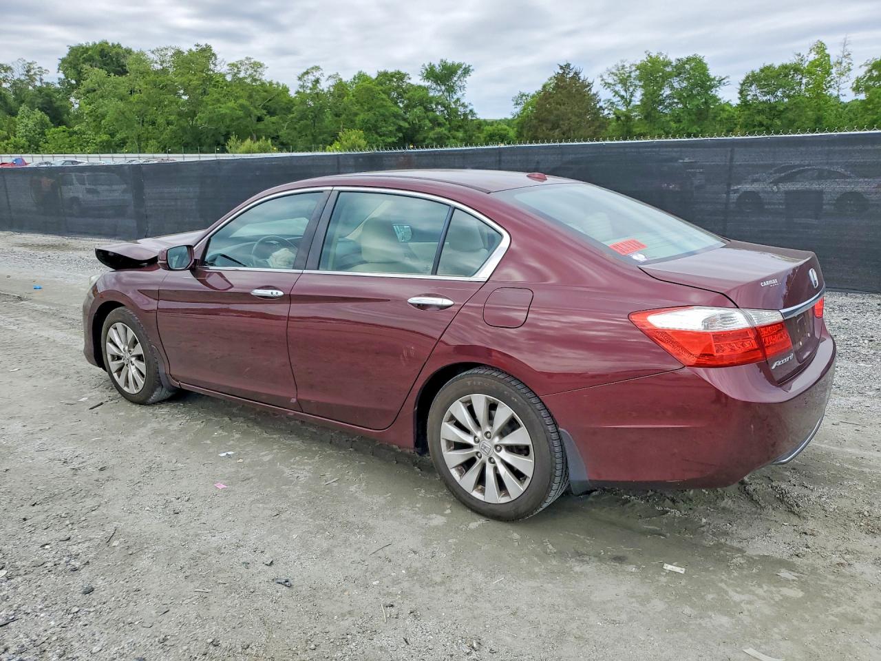 2015 Honda Accord Exl Burgundy vin: 1HGCR2F88FA260193