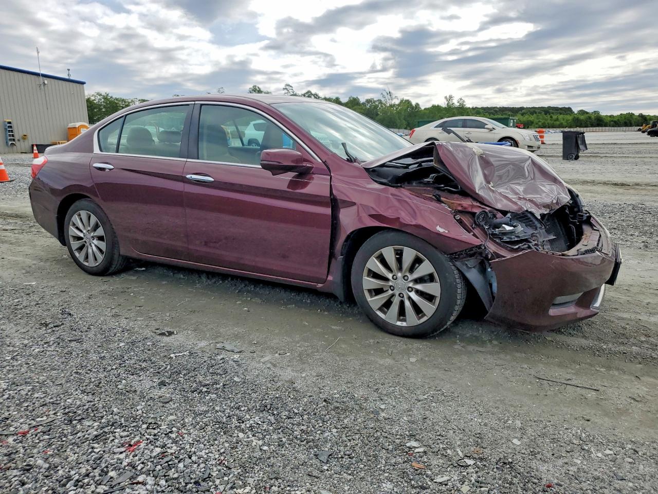 2015 Honda Accord Exl Burgundy vin: 1HGCR2F88FA260193