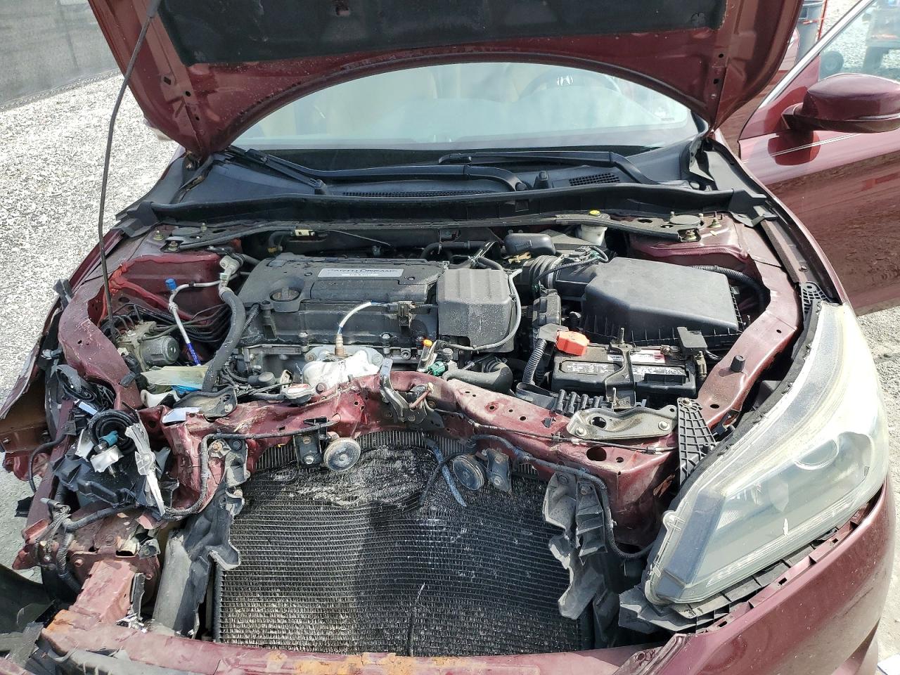 2015 Honda Accord Exl Burgundy vin: 1HGCR2F88FA260193