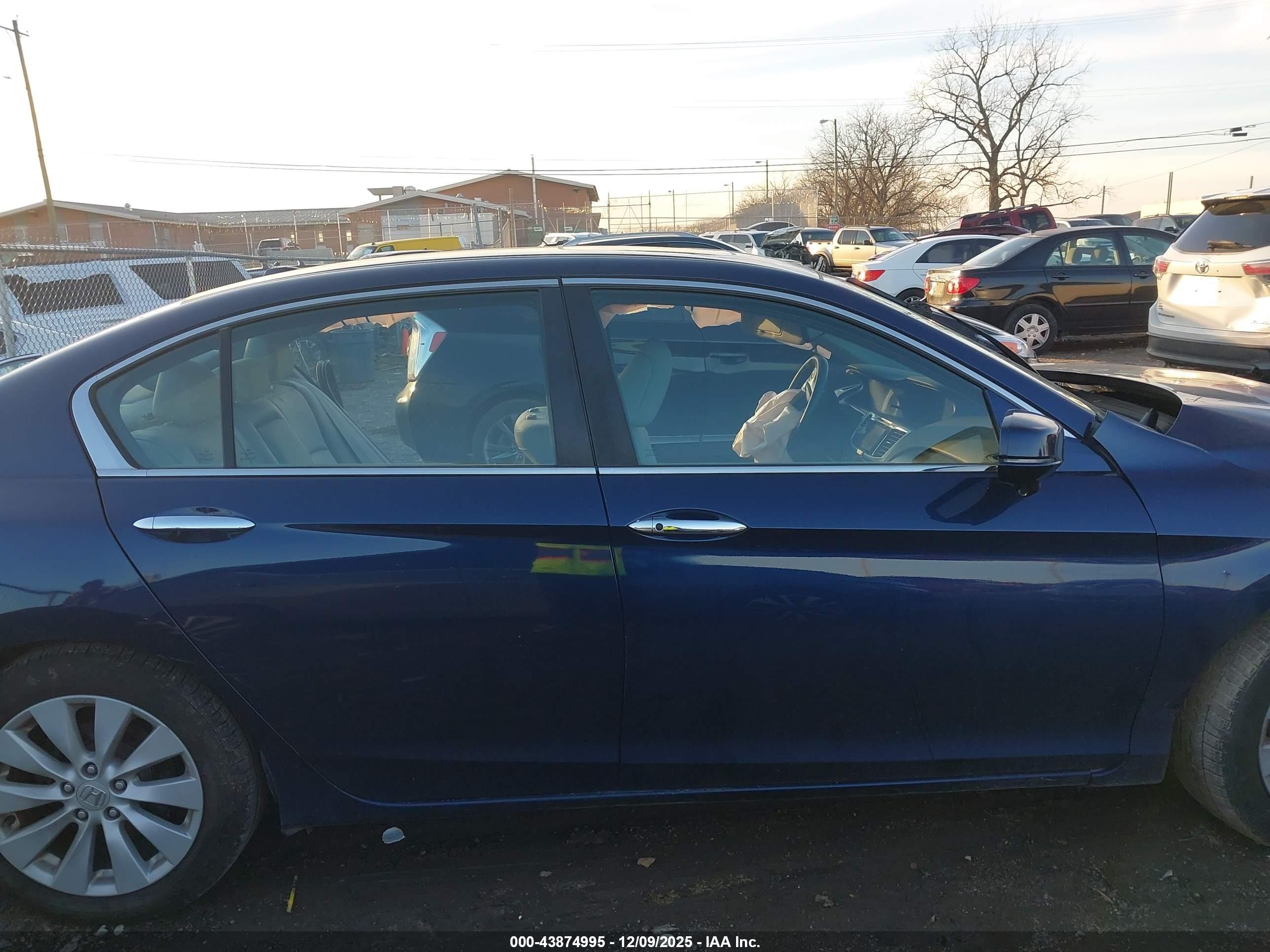 2015 Honda Accord Ex-l Blue vin: 1HGCR2F88FA273963