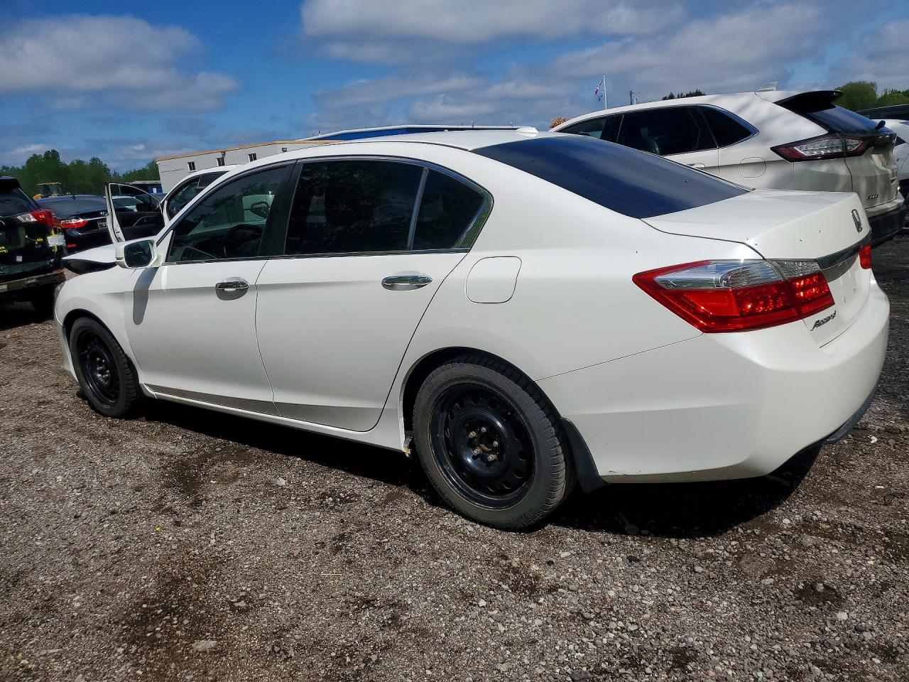 2015 Honda Accord Exl White vin: 1HGCR2F88FA809472