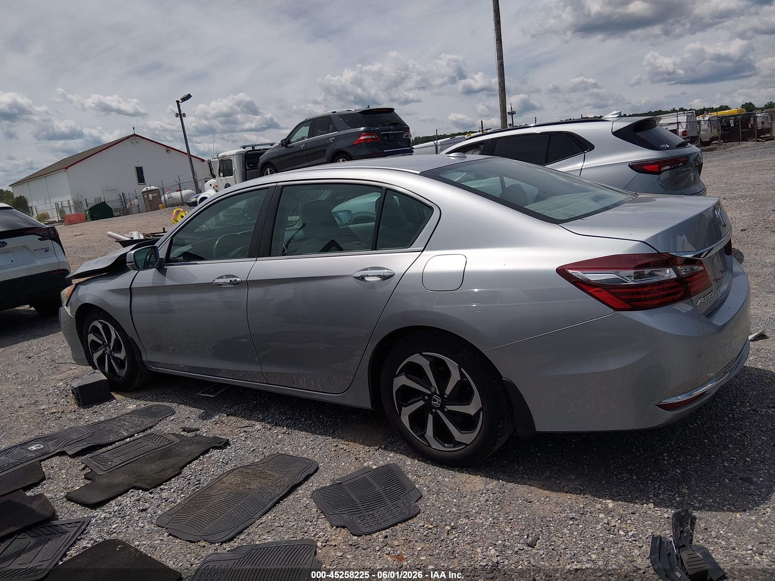 2016 Honda Accord Ex-l Silver vin: 1HGCR2F88GA179664