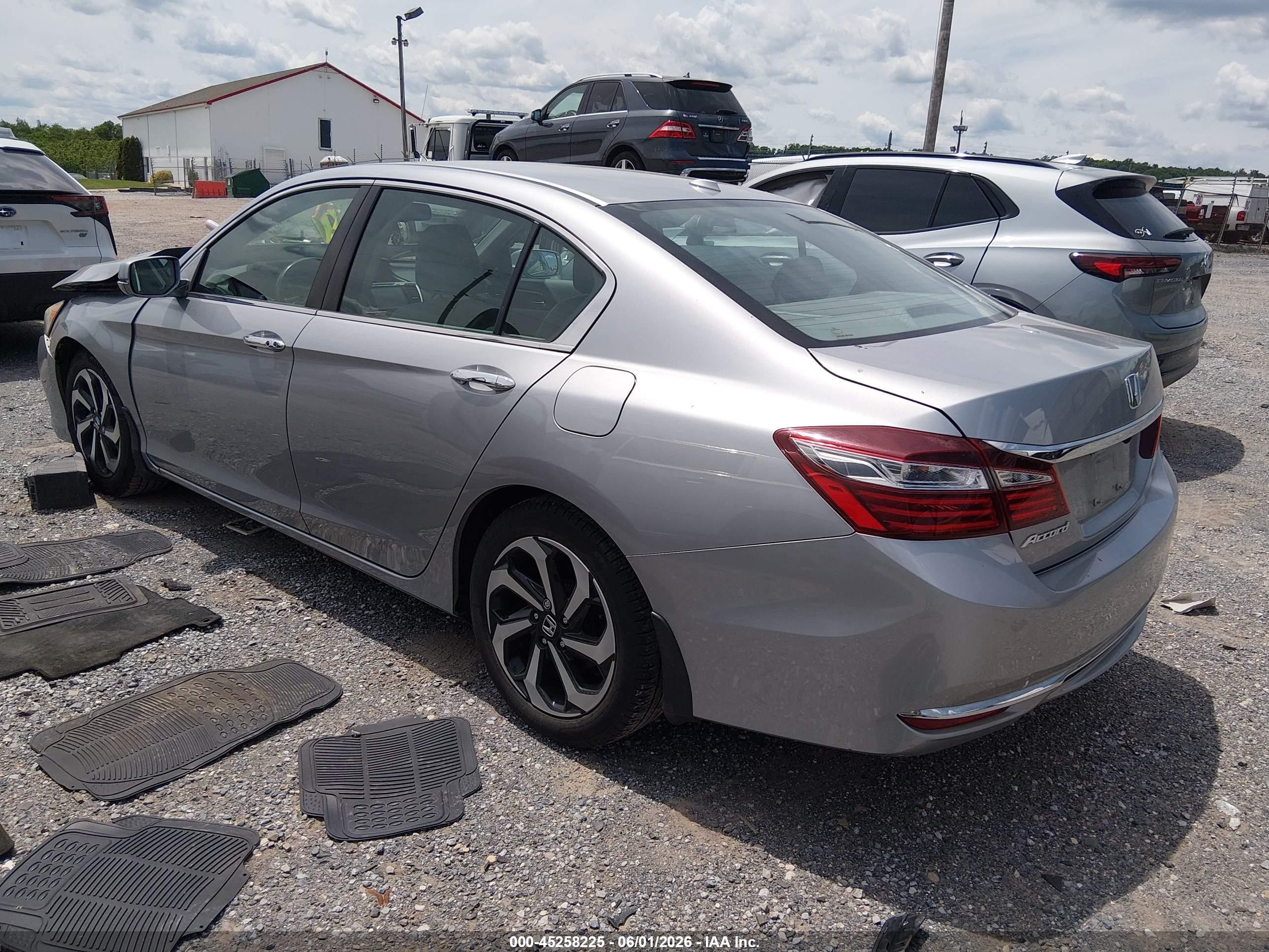 2016 Honda Accord Ex-l Silver vin: 1HGCR2F88GA179664