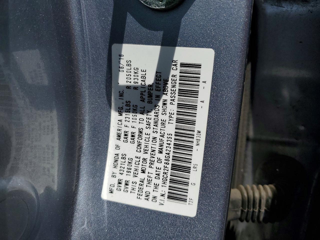2016 Honda Accord Exl Серебряный vin: 1HGCR2F88GA234355