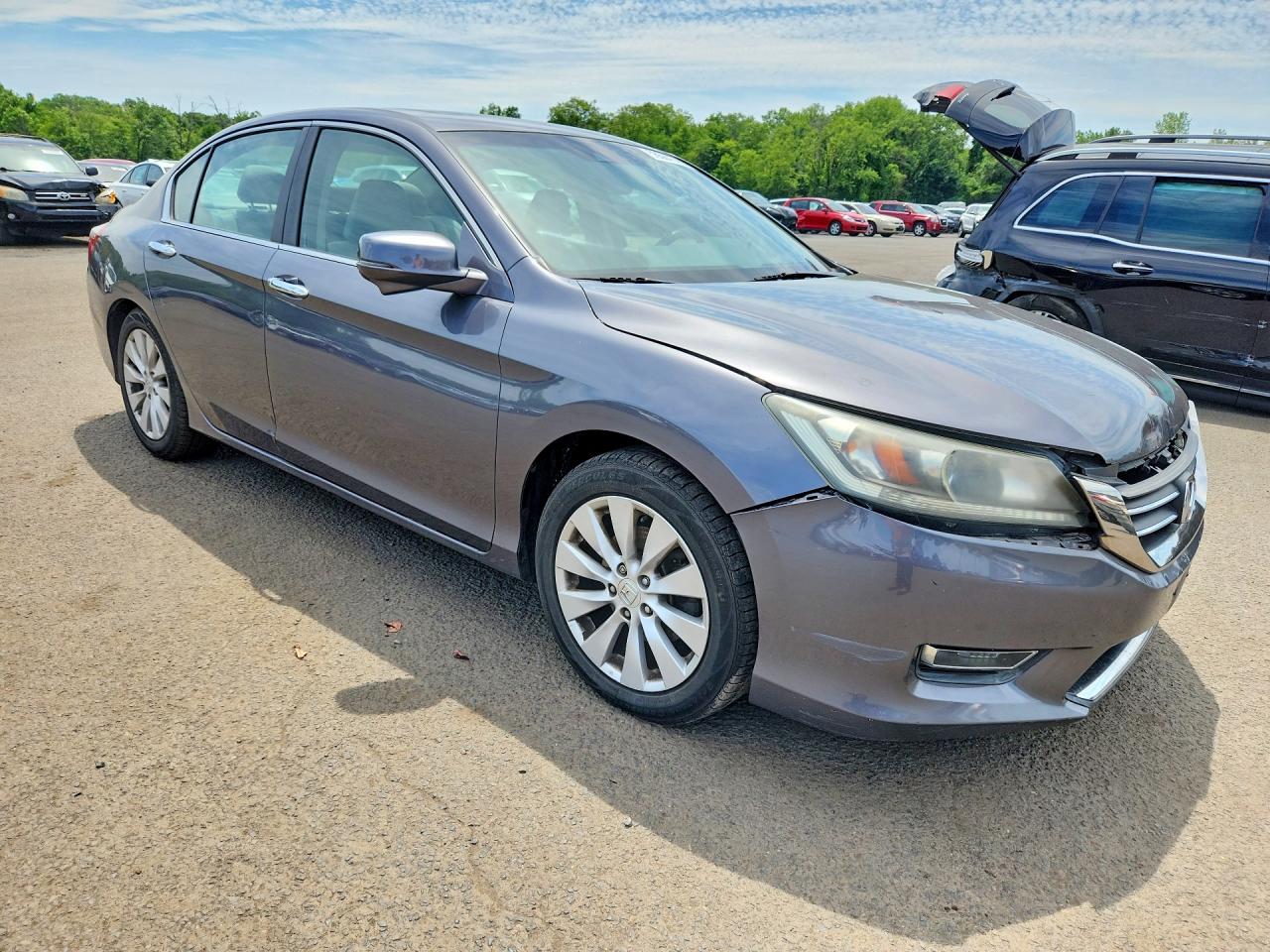 2013 Honda Accord Exl Серый vin: 1HGCR2F89DA032832
