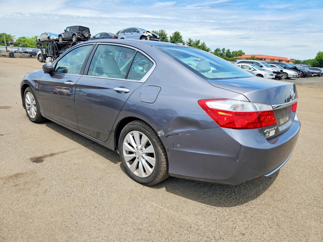 2013 Honda Accord Exl Серый vin: 1HGCR2F89DA032832
