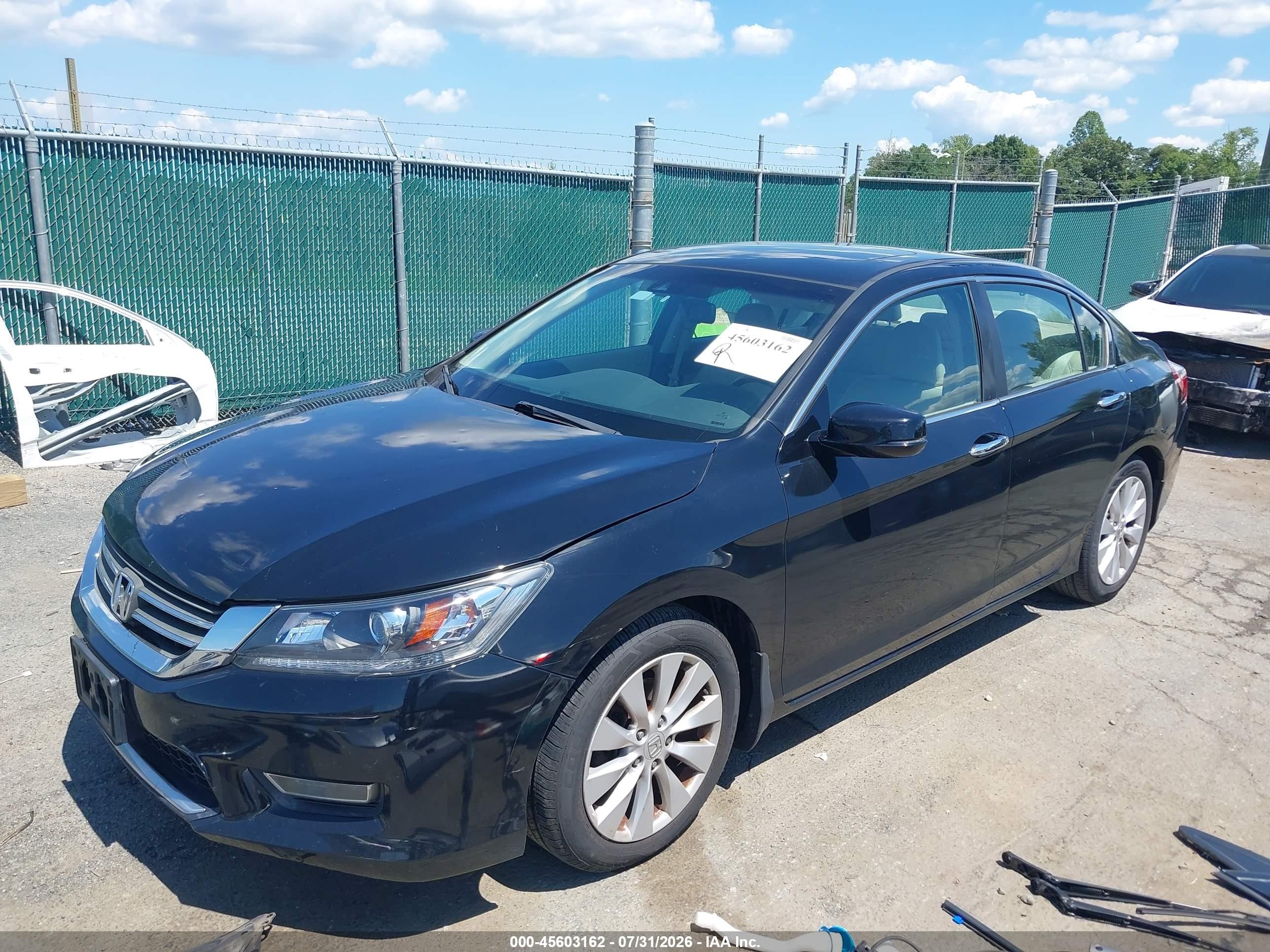 2013 Honda Accord Ex-l Black vin: 1HGCR2F89DA034189