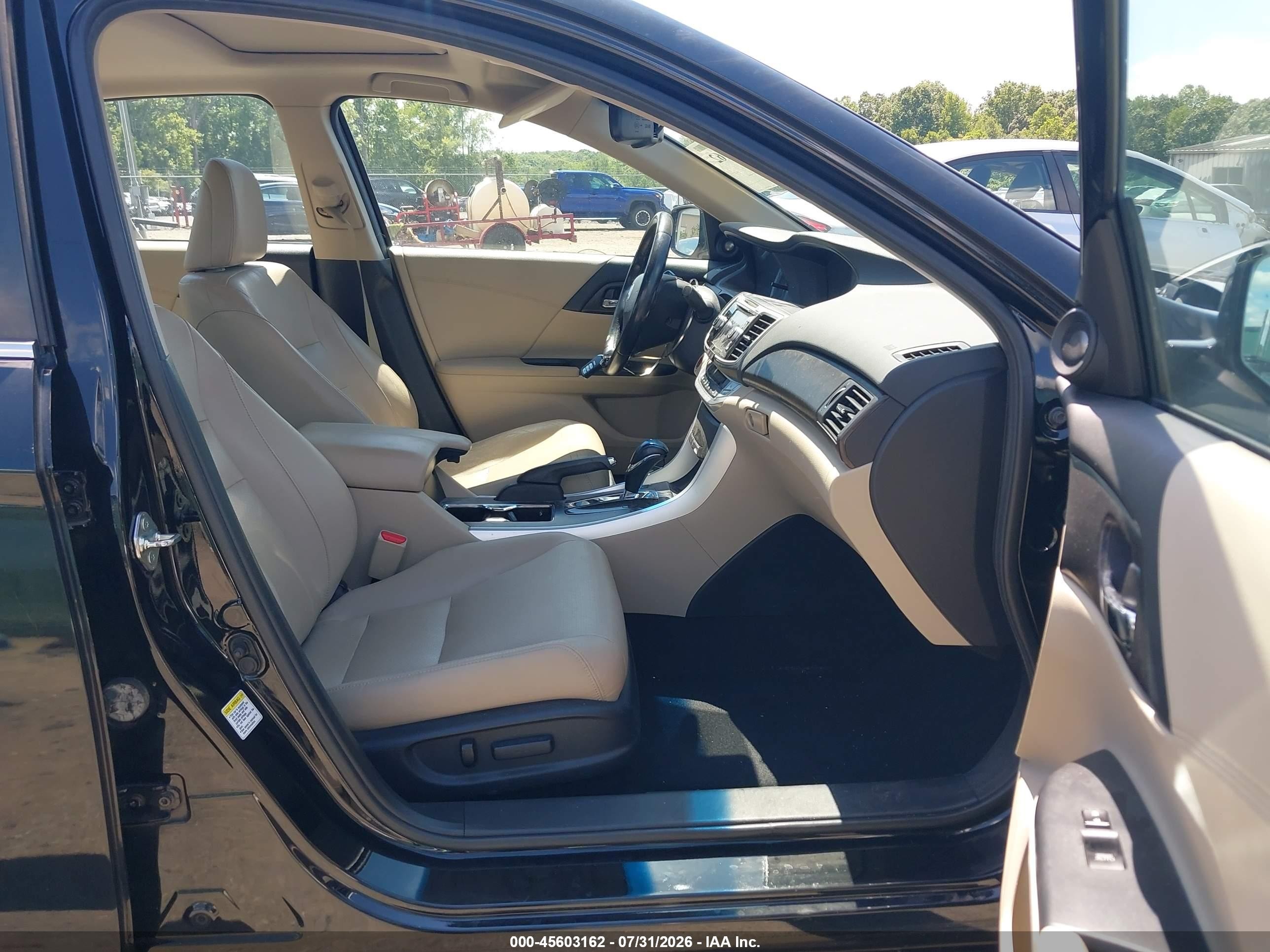 2013 Honda Accord Ex-l Black vin: 1HGCR2F89DA034189