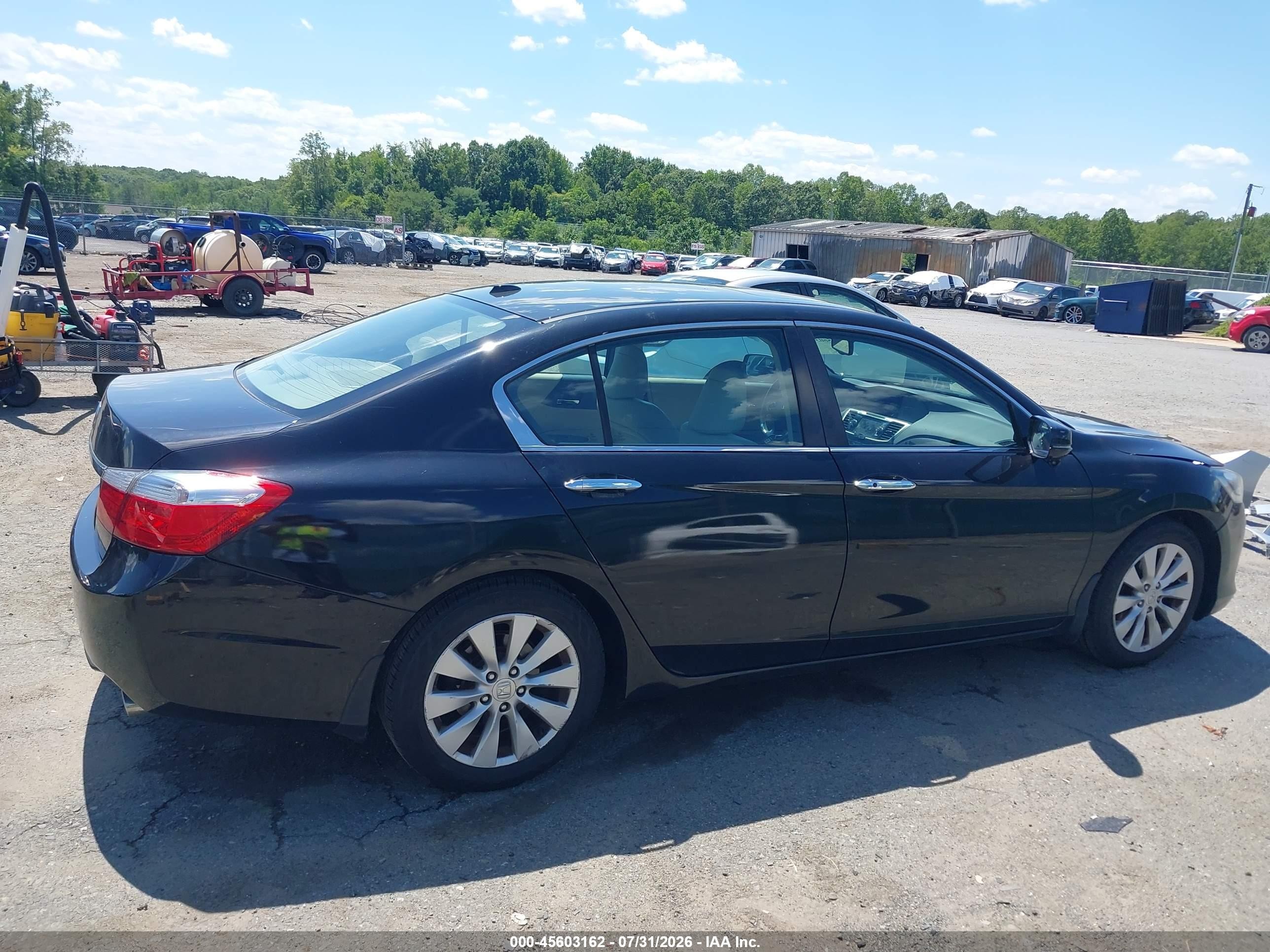 2013 Honda Accord Ex-l Black vin: 1HGCR2F89DA034189