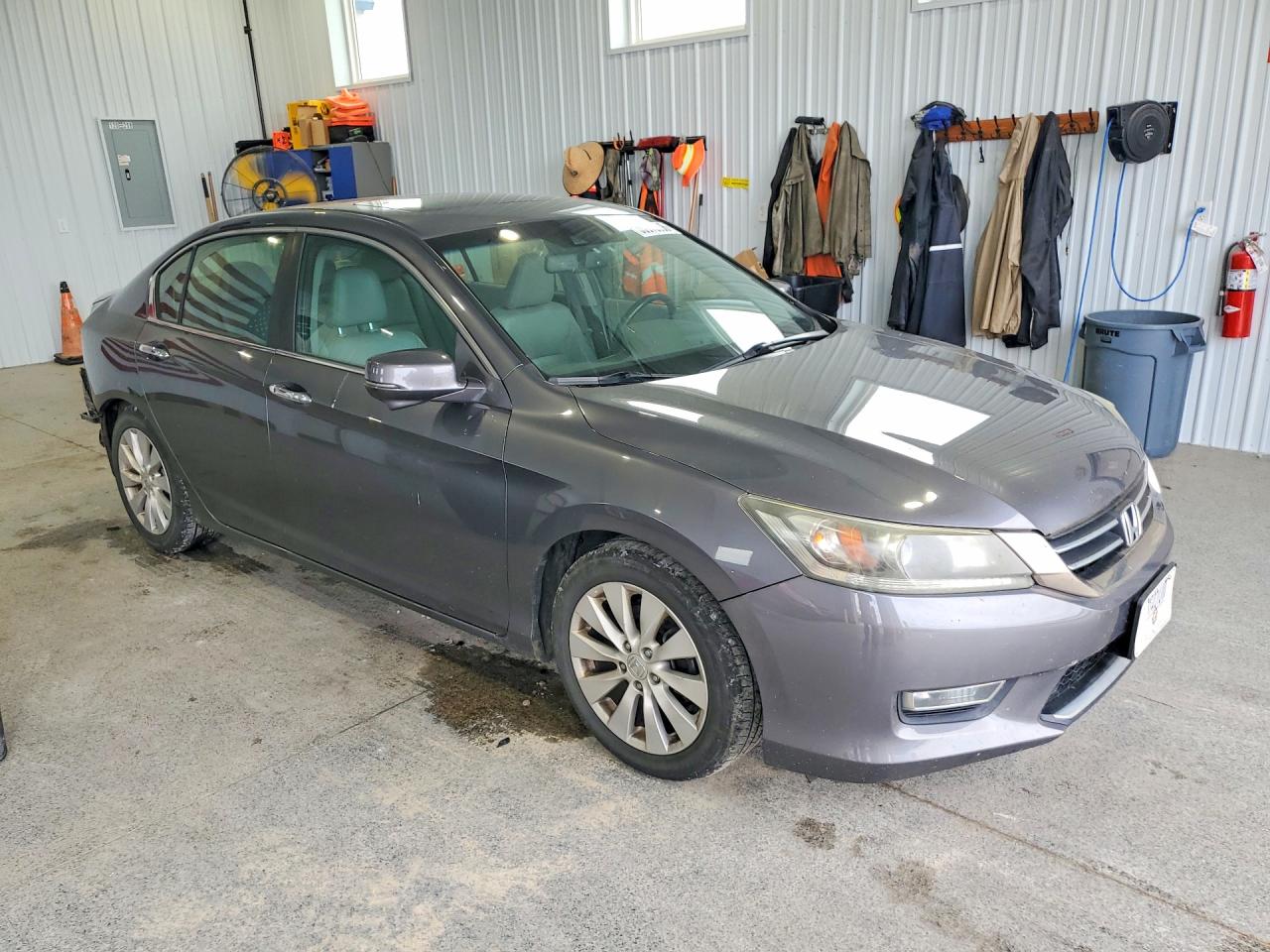 2013 Honda Accord Exl Серый vin: 1HGCR2F89DA063322