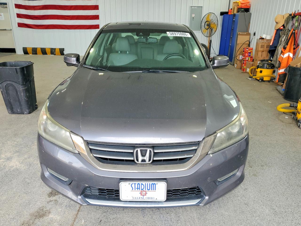 2013 Honda Accord Exl Серый vin: 1HGCR2F89DA063322