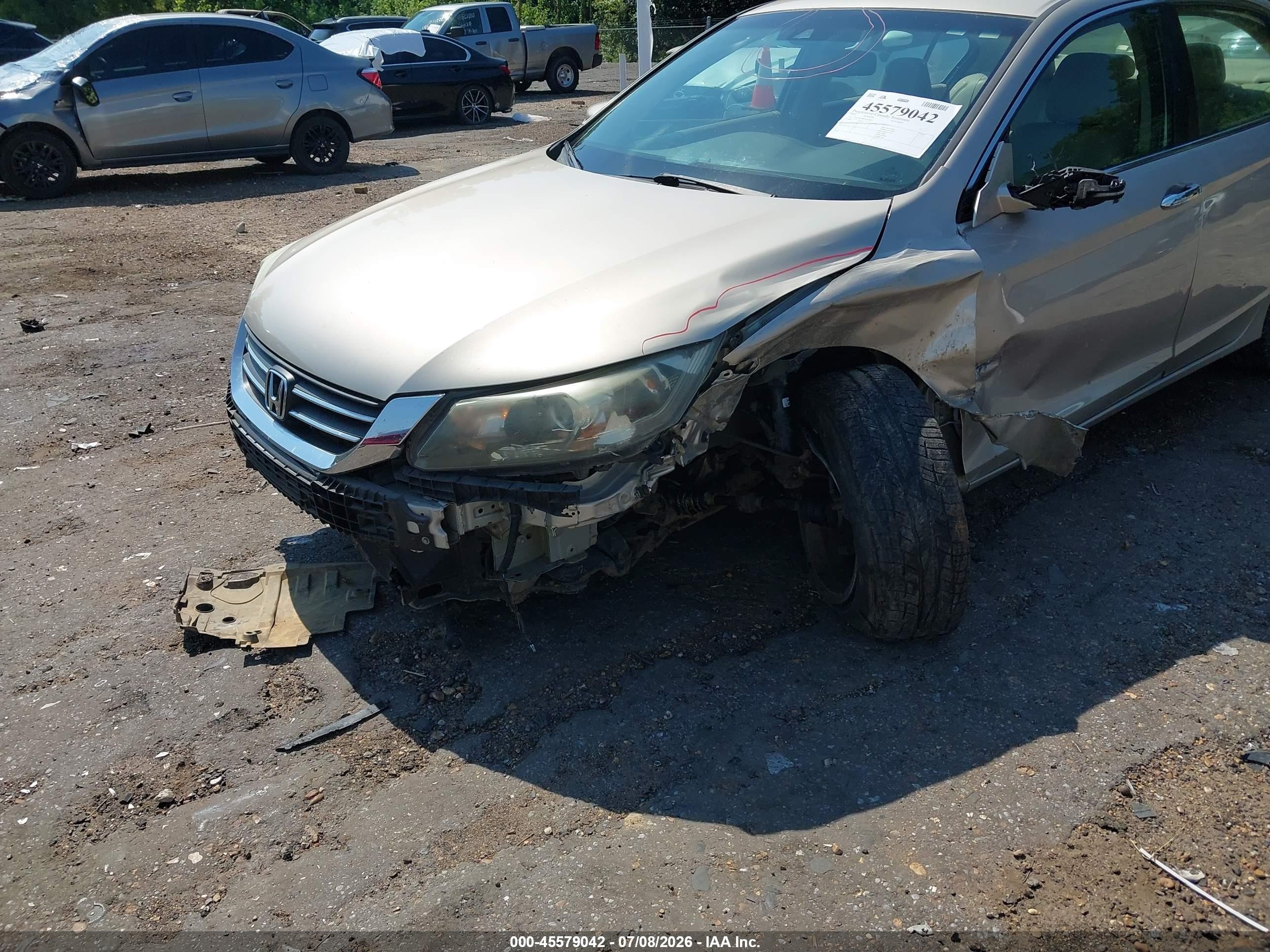 2013 Honda Accord Ex-l Gold vin: 1HGCR2F89DA074451