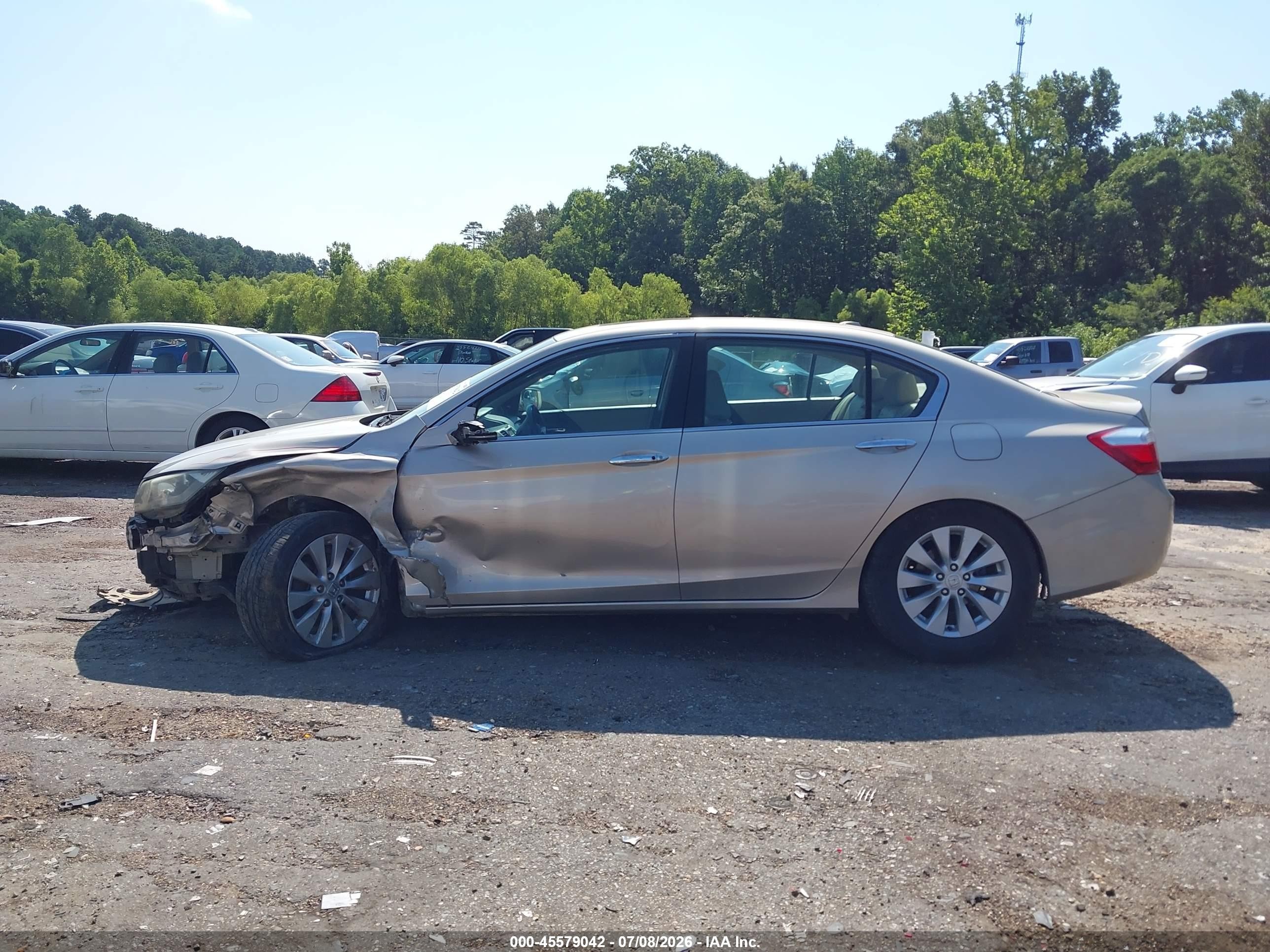 2013 Honda Accord Ex-l Gold vin: 1HGCR2F89DA074451