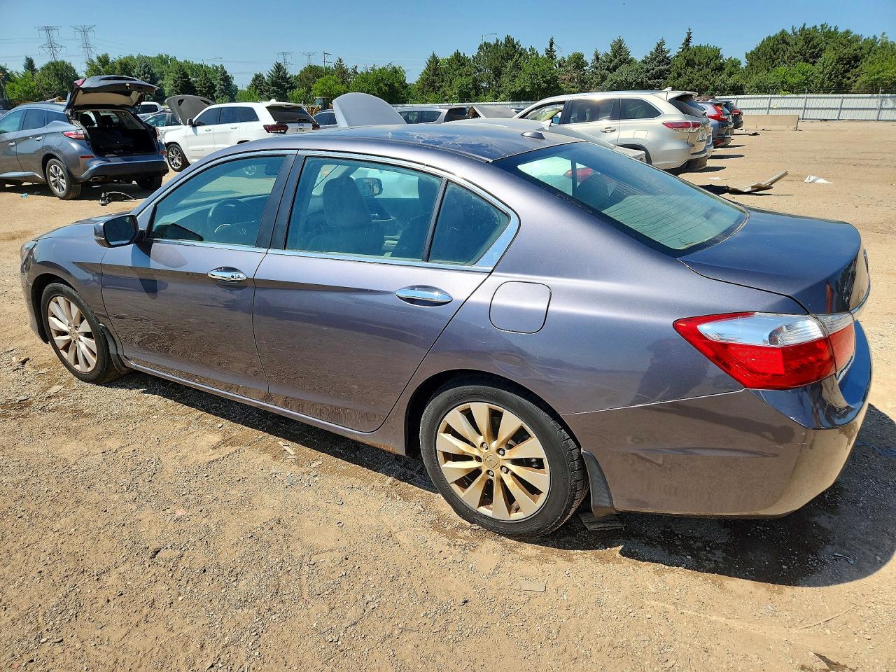 2013 Honda Accord Exl Silver vin: 1HGCR2F89DA079990