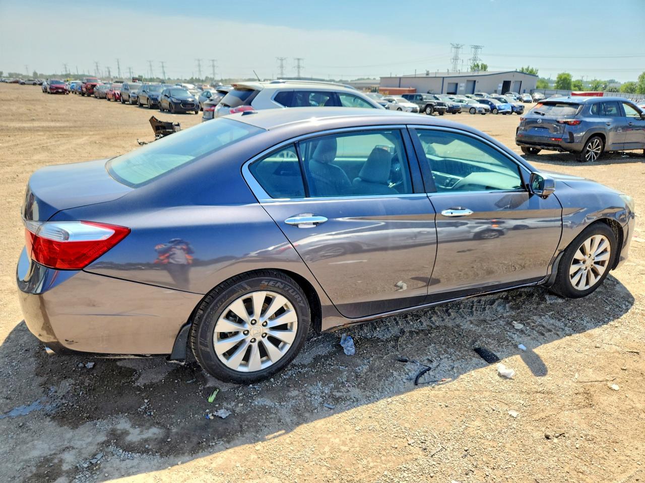 2013 Honda Accord Exl Silver vin: 1HGCR2F89DA079990