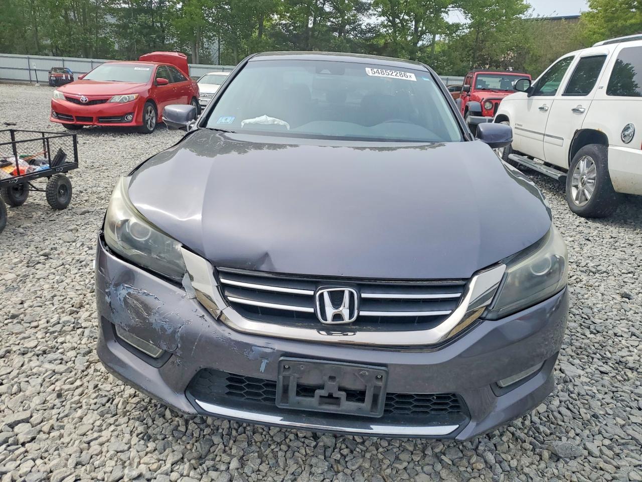 2013 Honda Accord Exl Серый vin: 1HGCR2F89DA083814