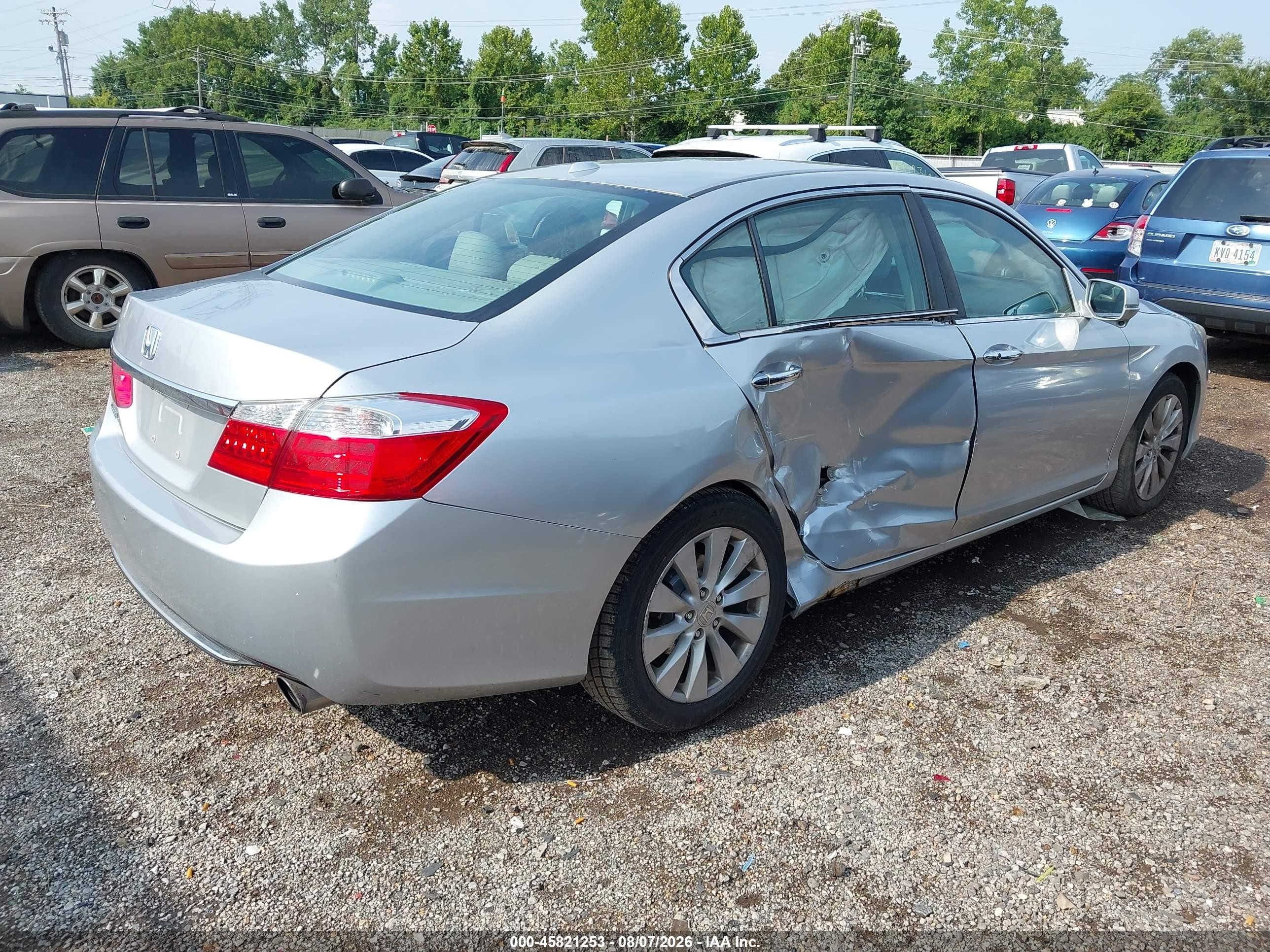 2013 Honda Accord Ex-l Серебряный vin: 1HGCR2F89DA088687