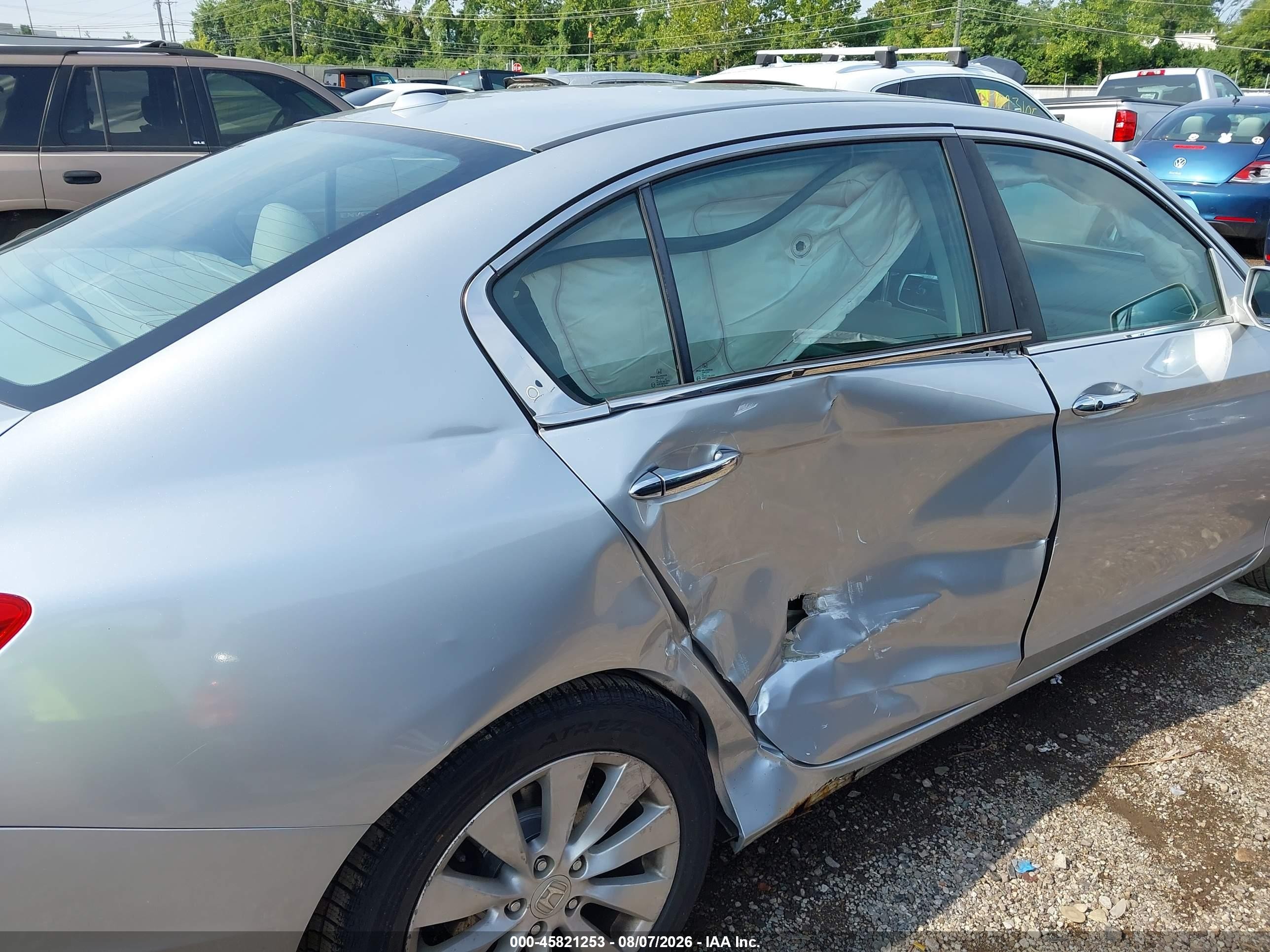 2013 Honda Accord Ex-l Серебряный vin: 1HGCR2F89DA088687