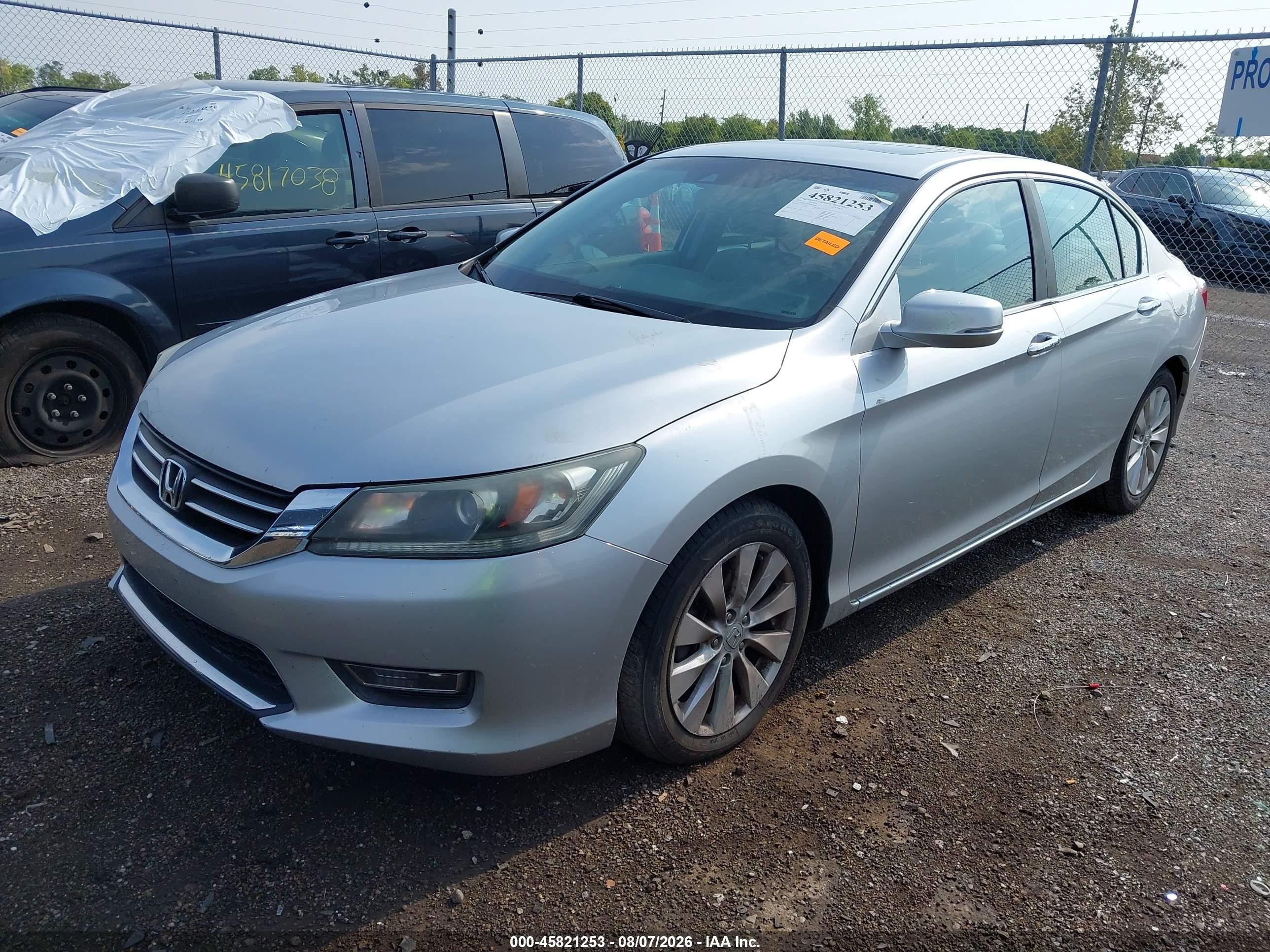 2013 Honda Accord Ex-l Серебряный vin: 1HGCR2F89DA088687