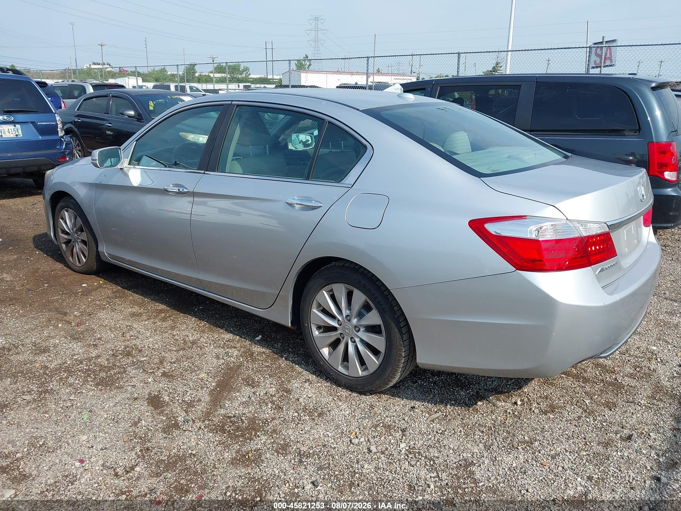 2013 Honda Accord Ex-l Серебряный vin: 1HGCR2F89DA088687