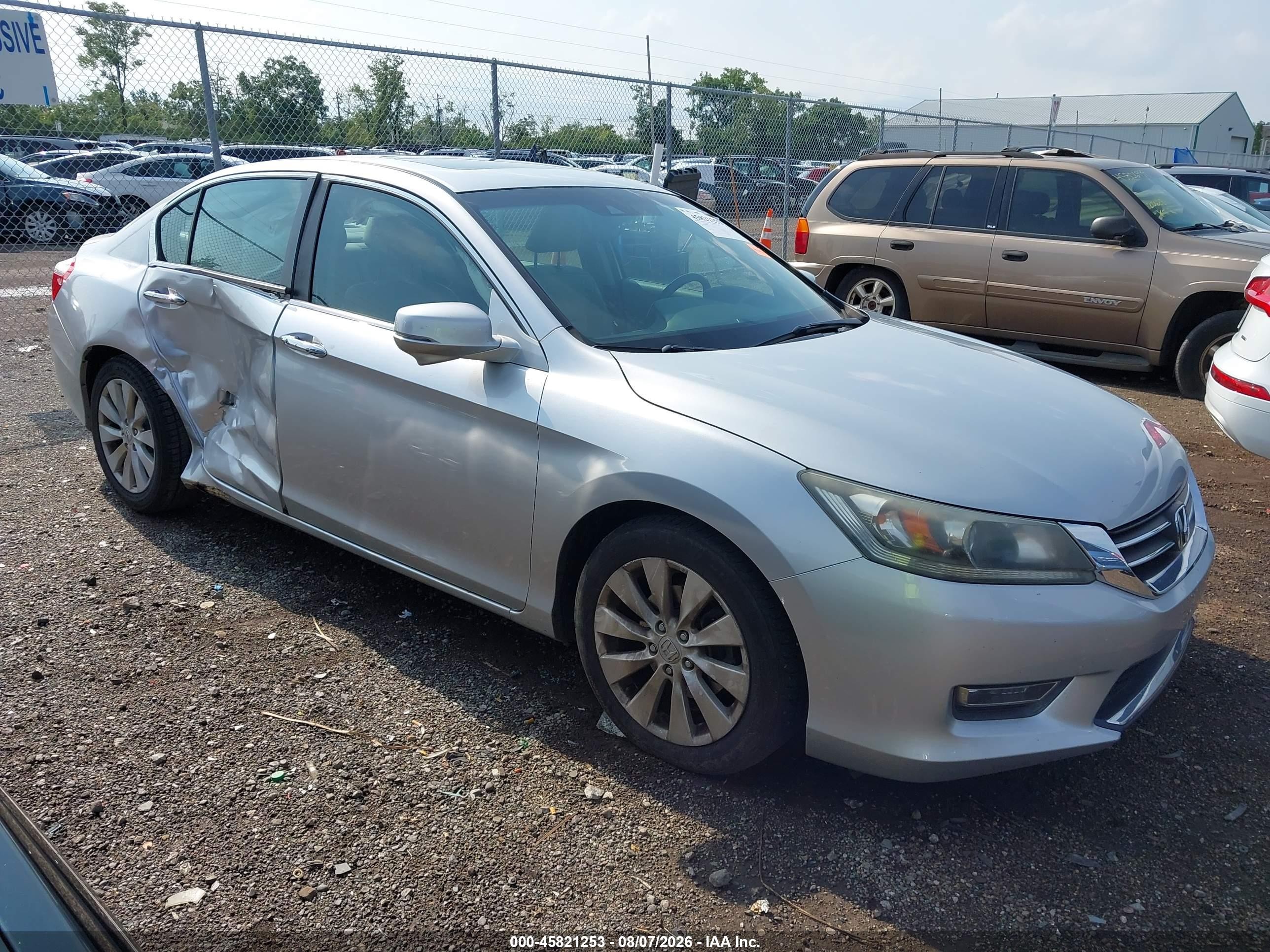 2013 Honda Accord Ex-l Silver vin: 1HGCR2F89DA088687