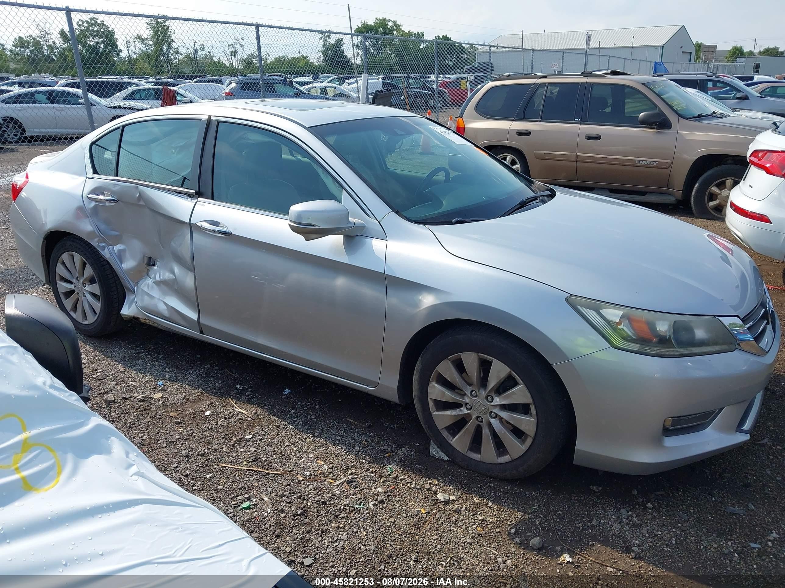 2013 Honda Accord Ex-l Серебряный vin: 1HGCR2F89DA088687