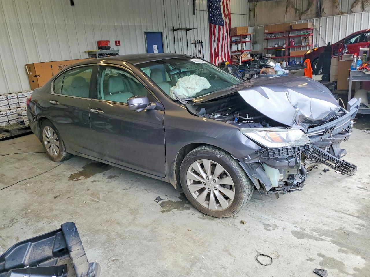 2013 Honda Accord Exl Gray vin: 1HGCR2F89DA106671