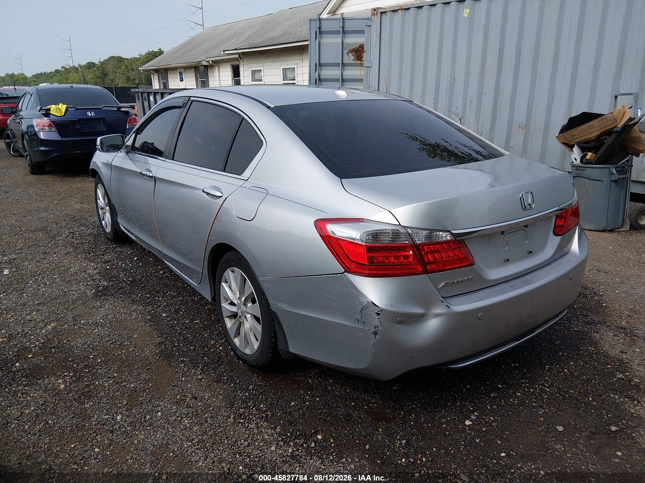 2013 Honda Accord Ex-l Silver vin: 1HGCR2F89DA114950