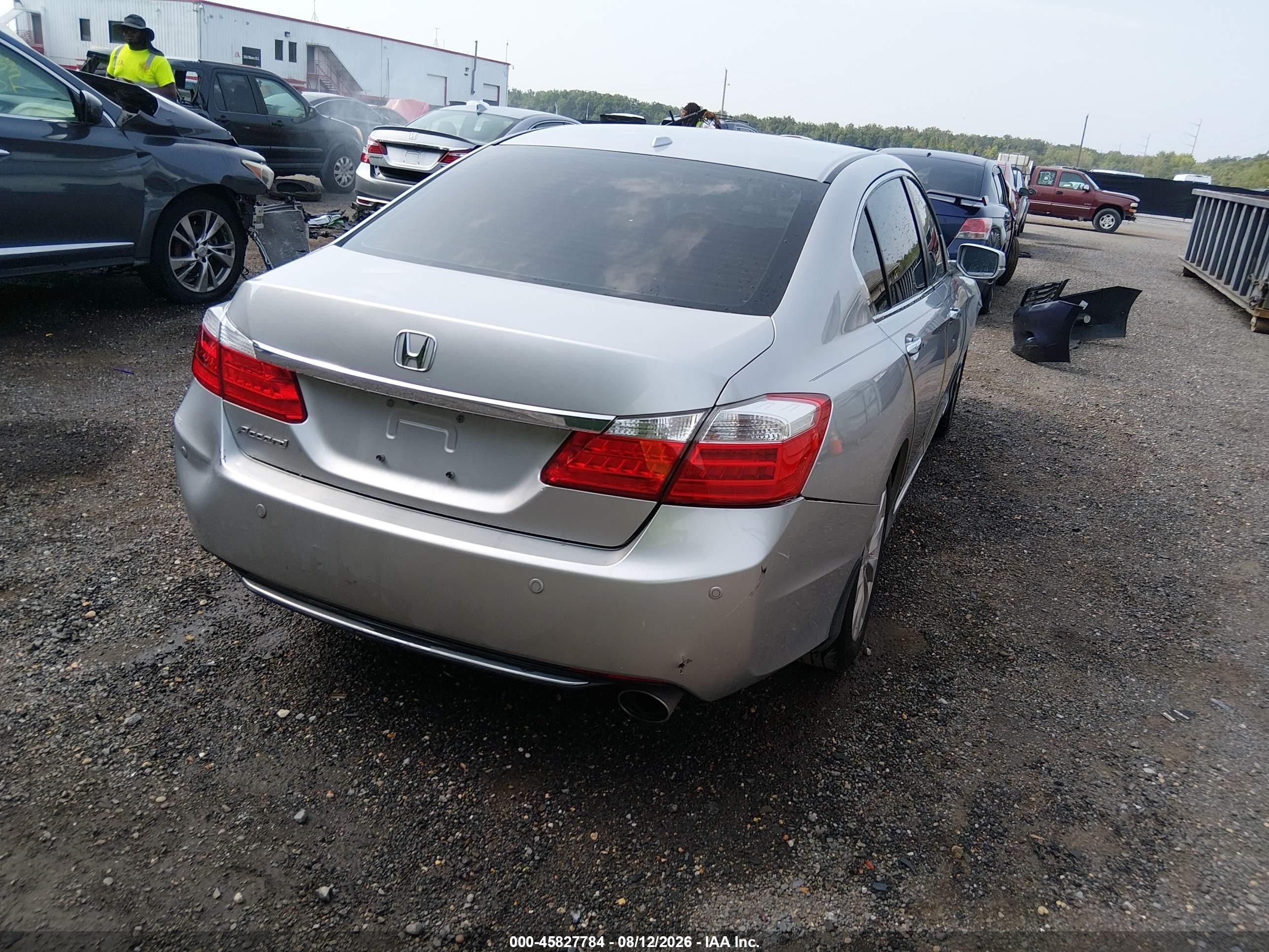 2013 Honda Accord Ex-l Silver vin: 1HGCR2F89DA114950