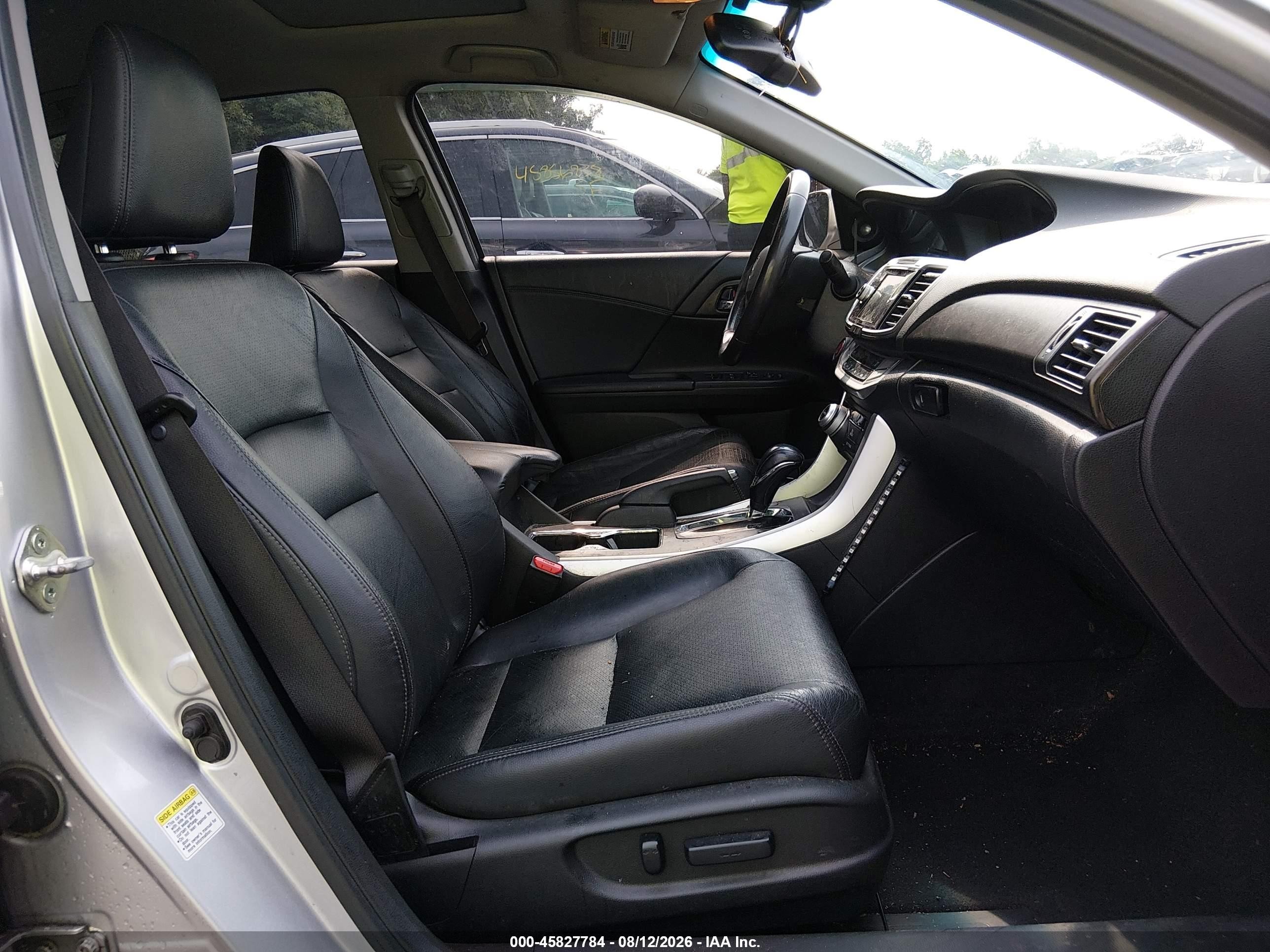 2013 Honda Accord Ex-l Silver vin: 1HGCR2F89DA114950