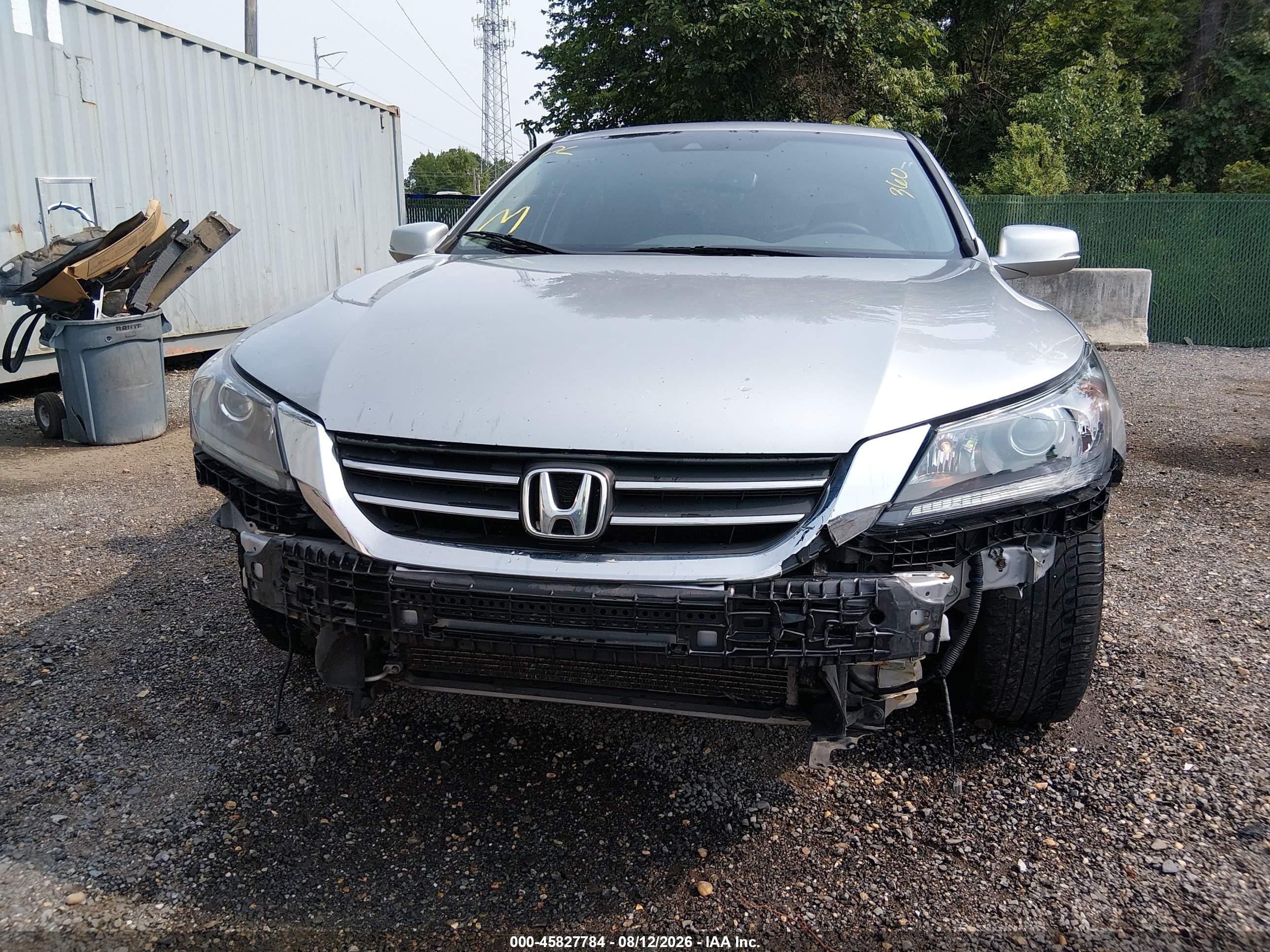 2013 Honda Accord Ex-l Silver vin: 1HGCR2F89DA114950