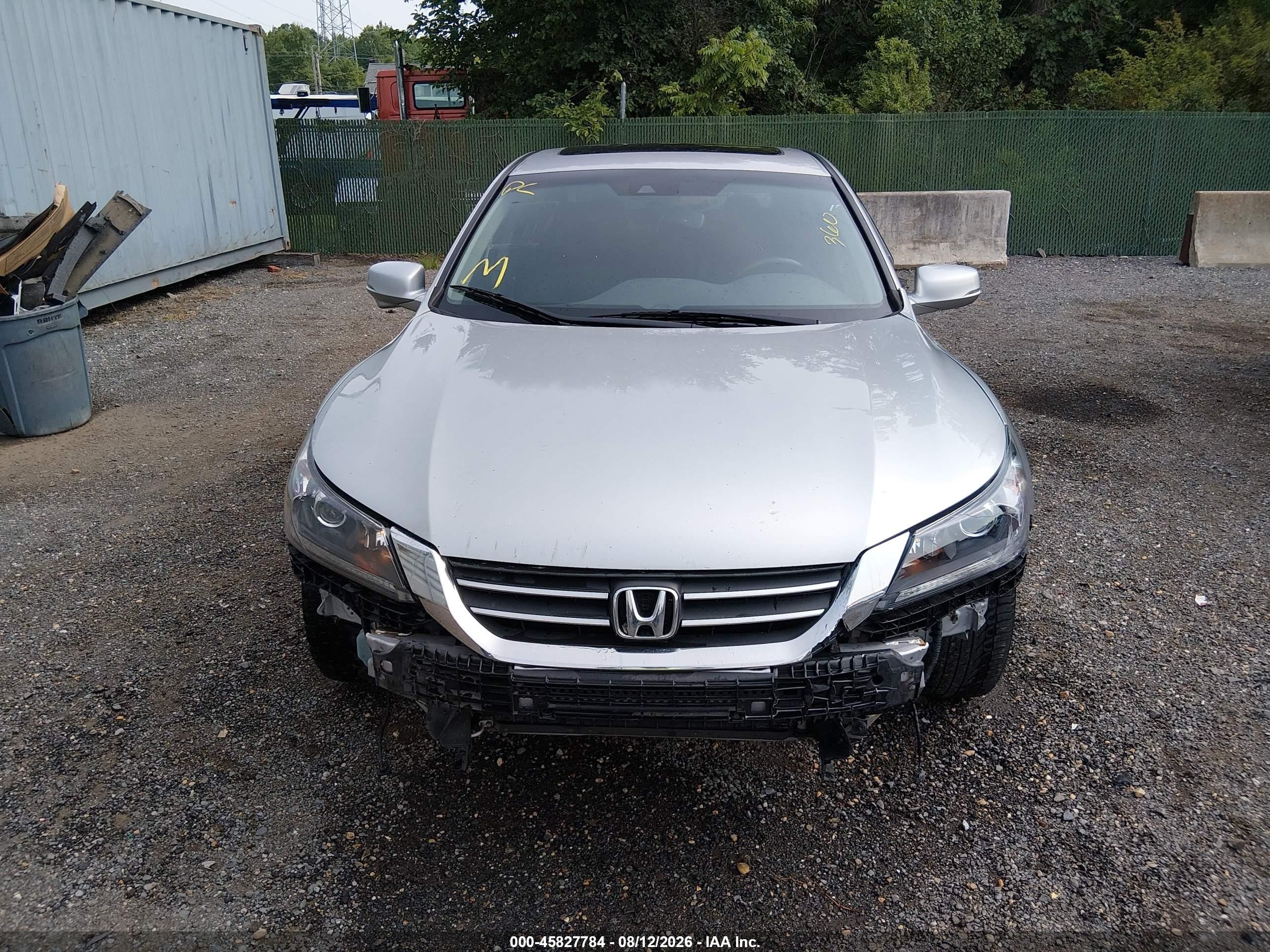 2013 Honda Accord Ex-l Silver vin: 1HGCR2F89DA114950