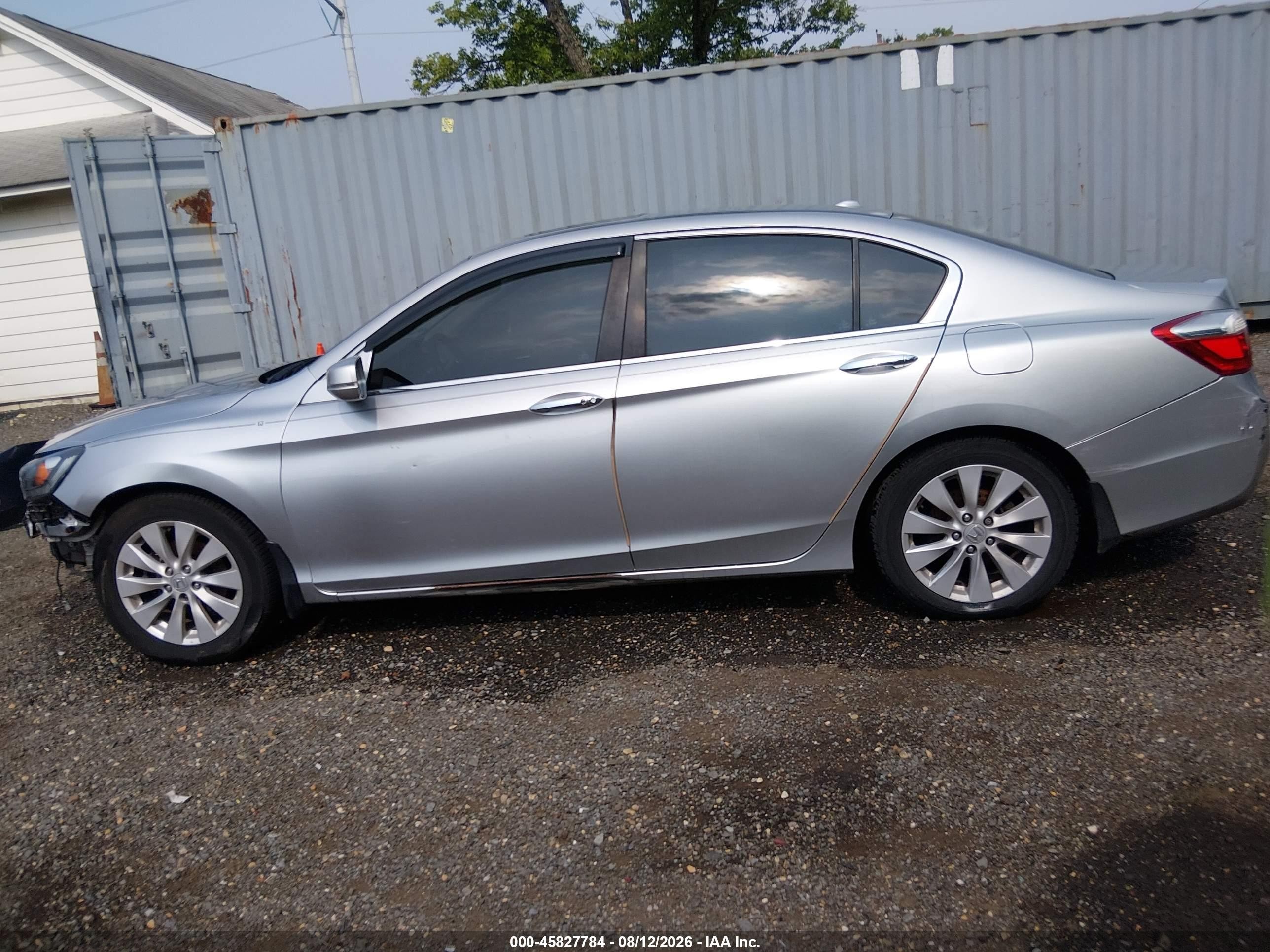 2013 Honda Accord Ex-l Silver vin: 1HGCR2F89DA114950