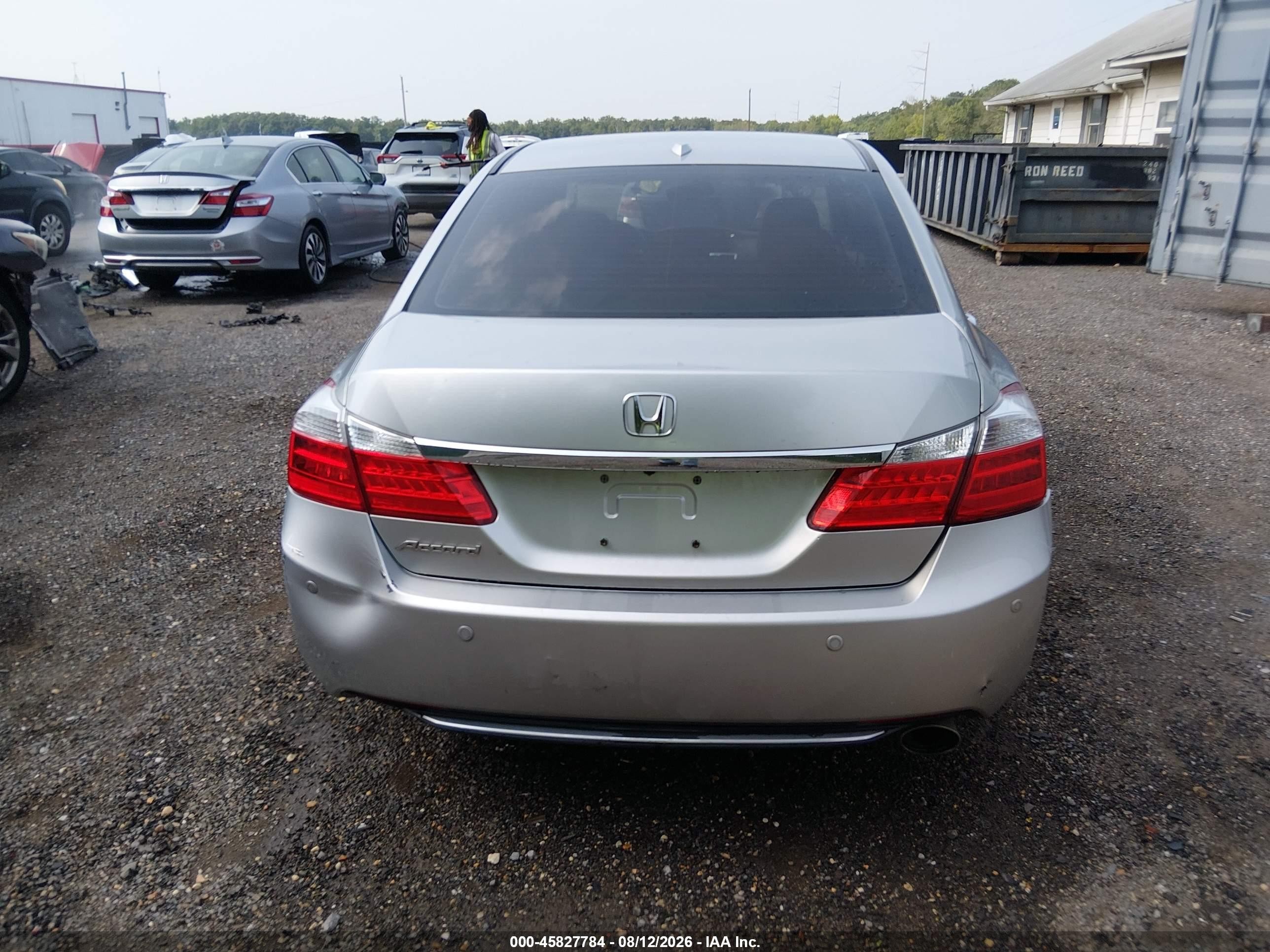2013 Honda Accord Ex-l Silver vin: 1HGCR2F89DA114950