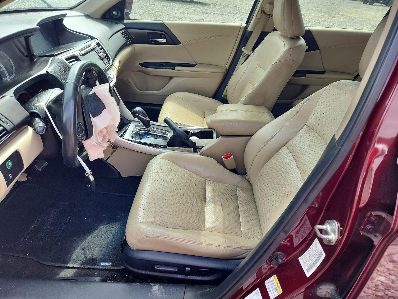 2013 Honda Accord Exl Бордовый vin: 1HGCR2F89DA115564