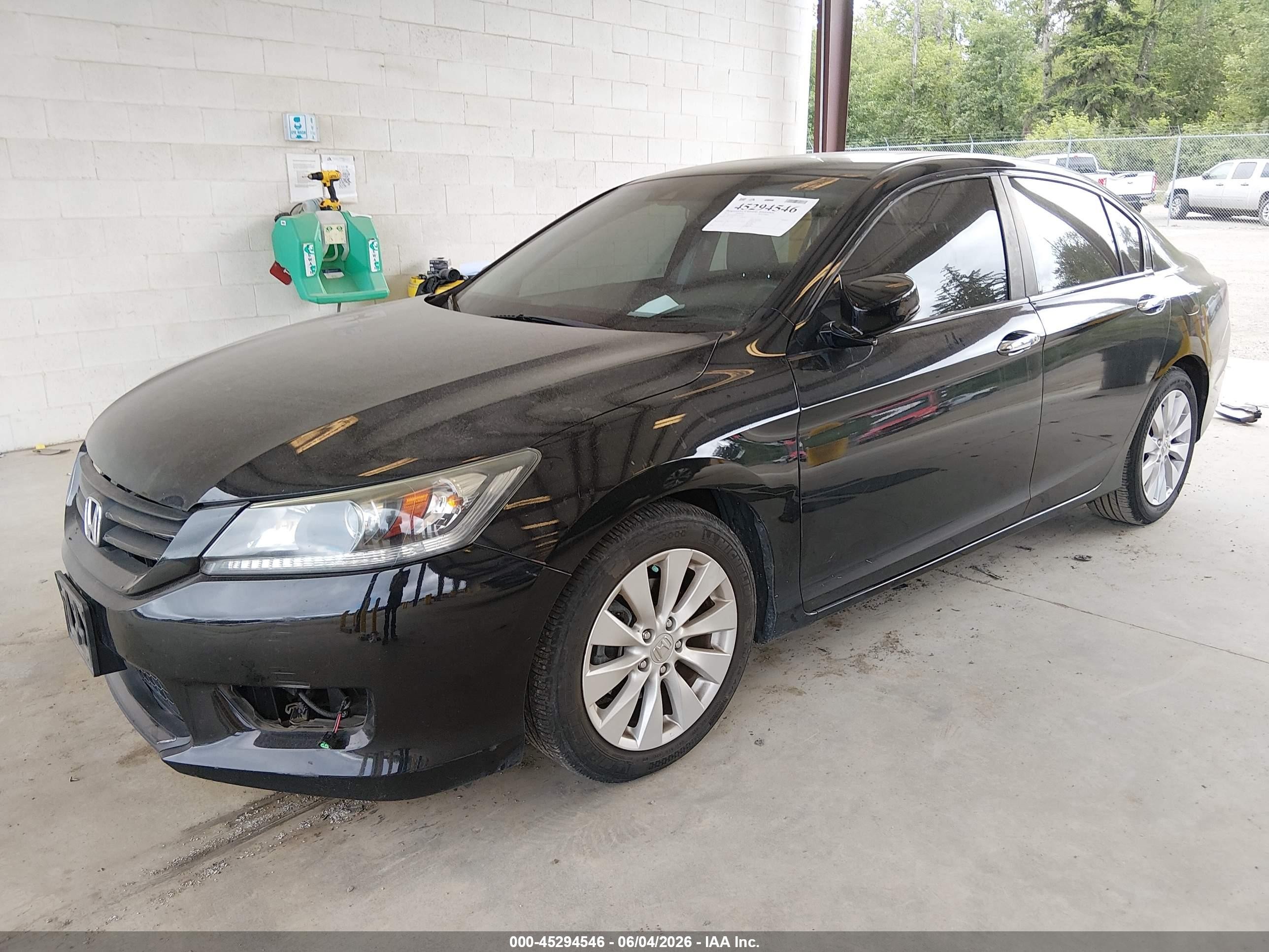 2013 Honda Accord Ex-l Black vin: 1HGCR2F89DA145390