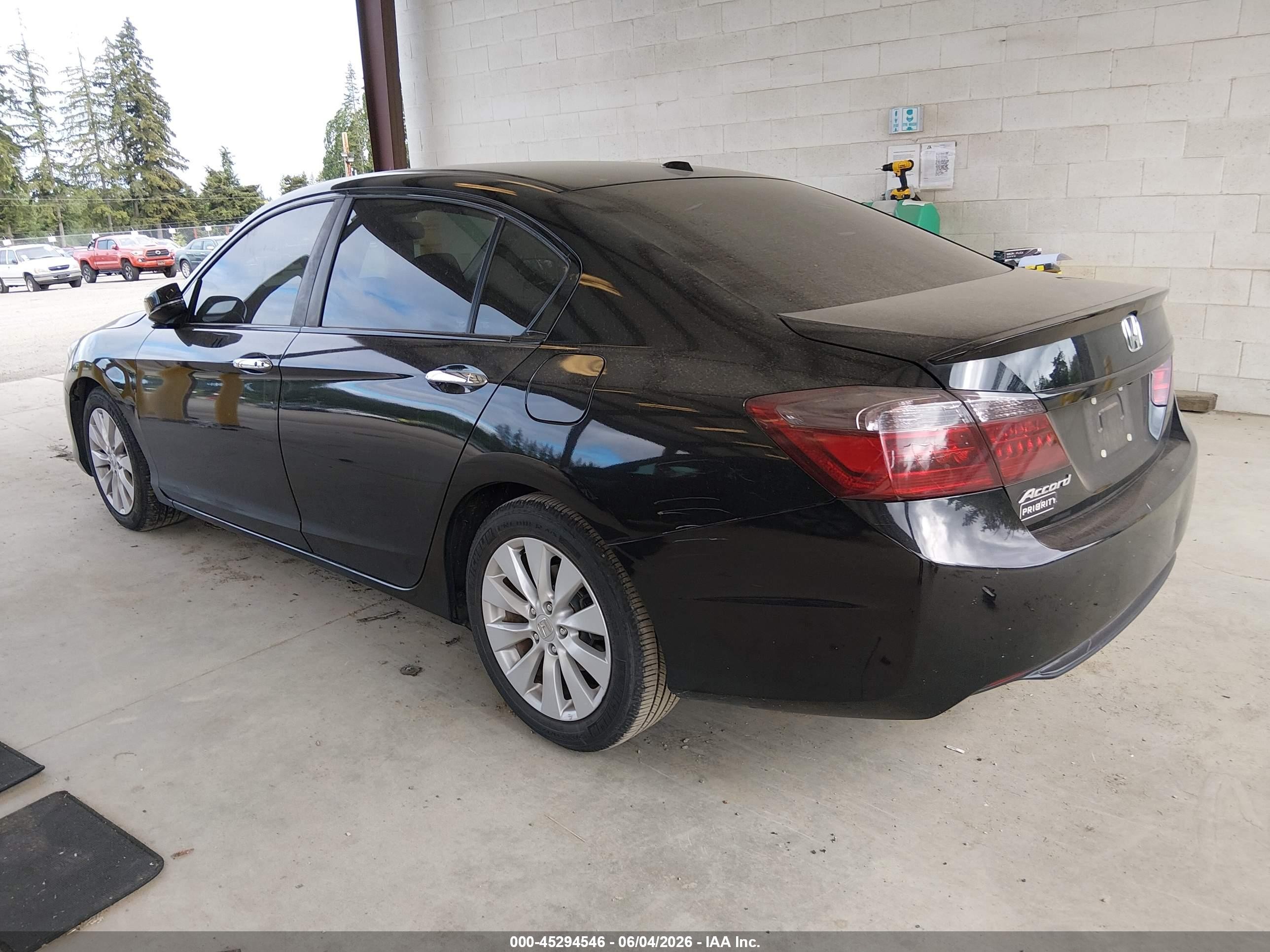 2013 Honda Accord Ex-l Black vin: 1HGCR2F89DA145390