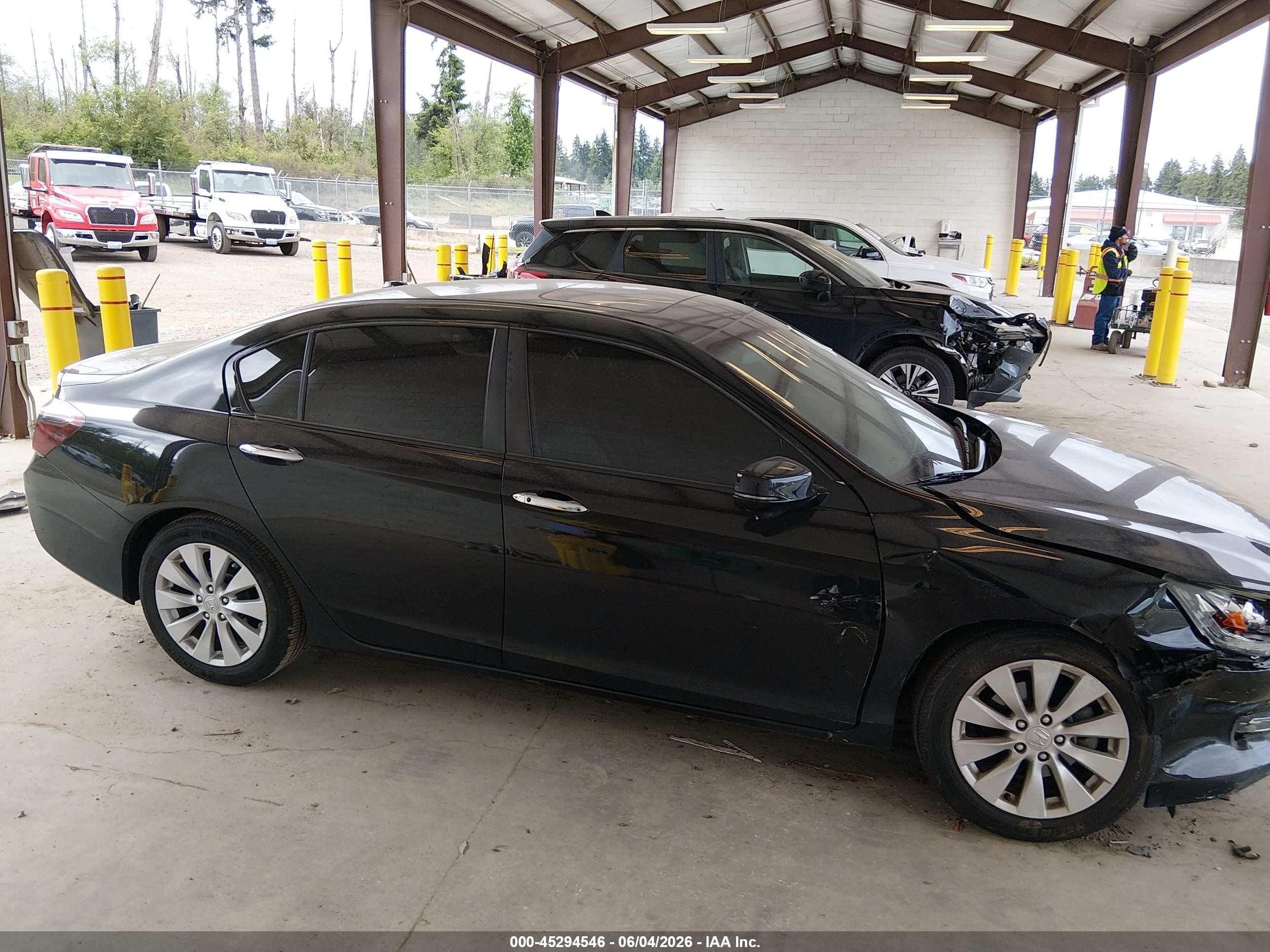 2013 Honda Accord Ex-l Black vin: 1HGCR2F89DA145390
