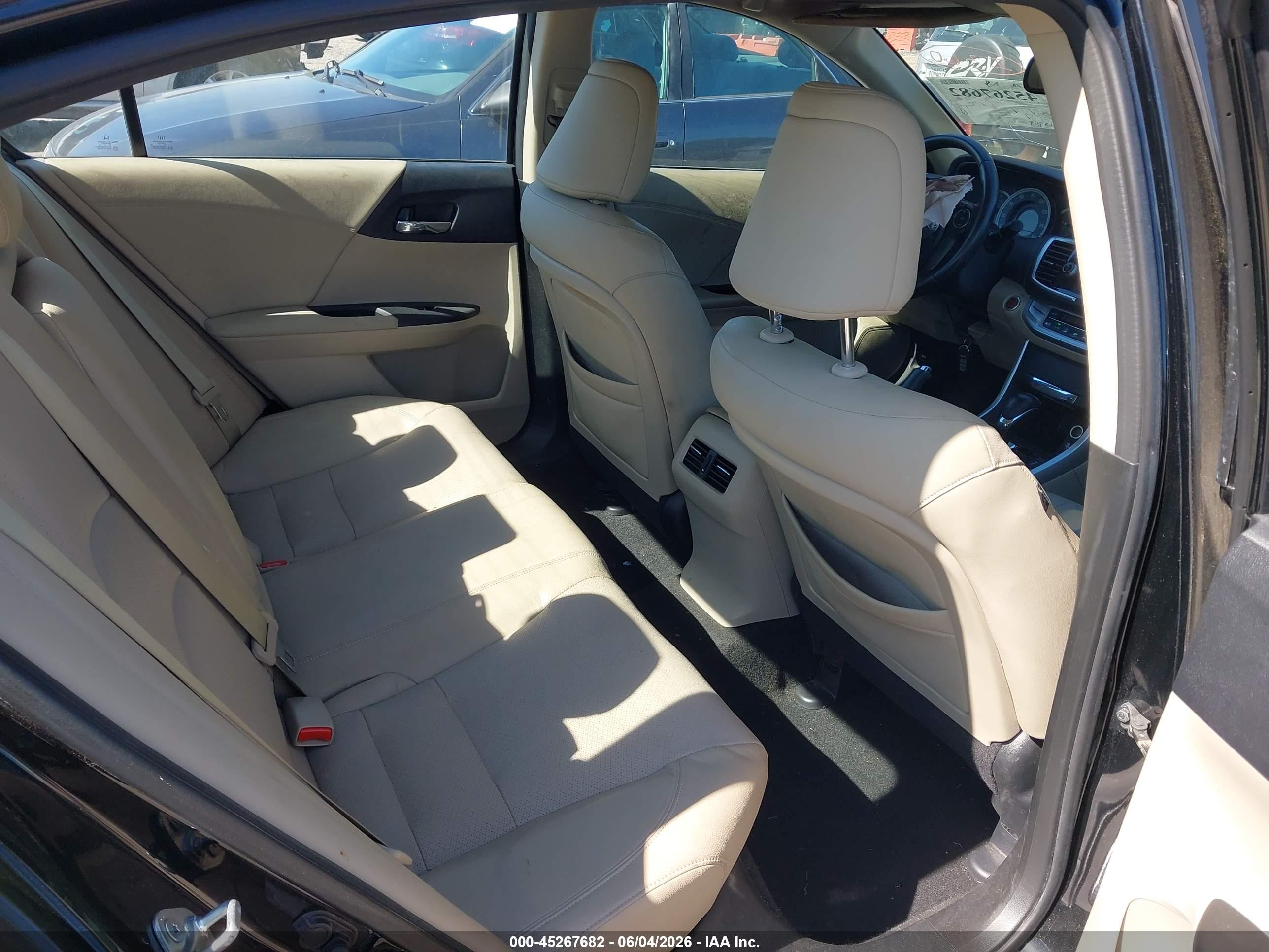 2013 Honda Accord Ex-l Black vin: 1HGCR2F89DA154638