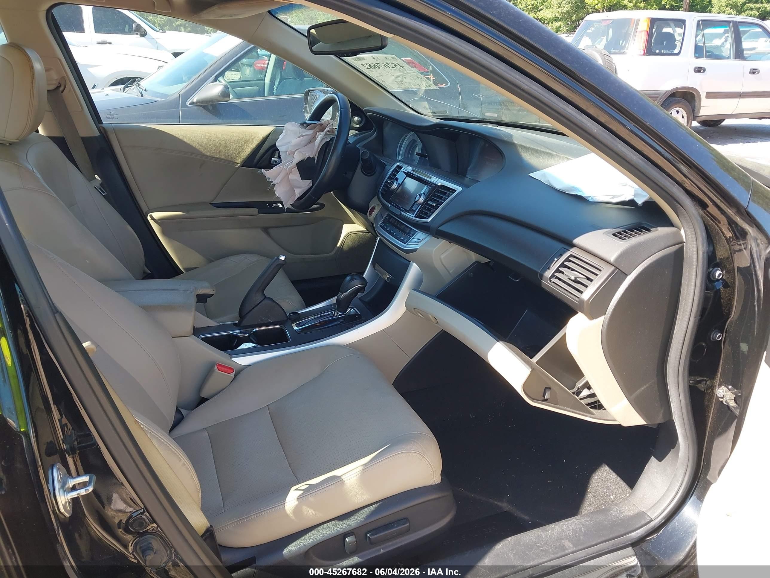 2013 Honda Accord Ex-l Black vin: 1HGCR2F89DA154638