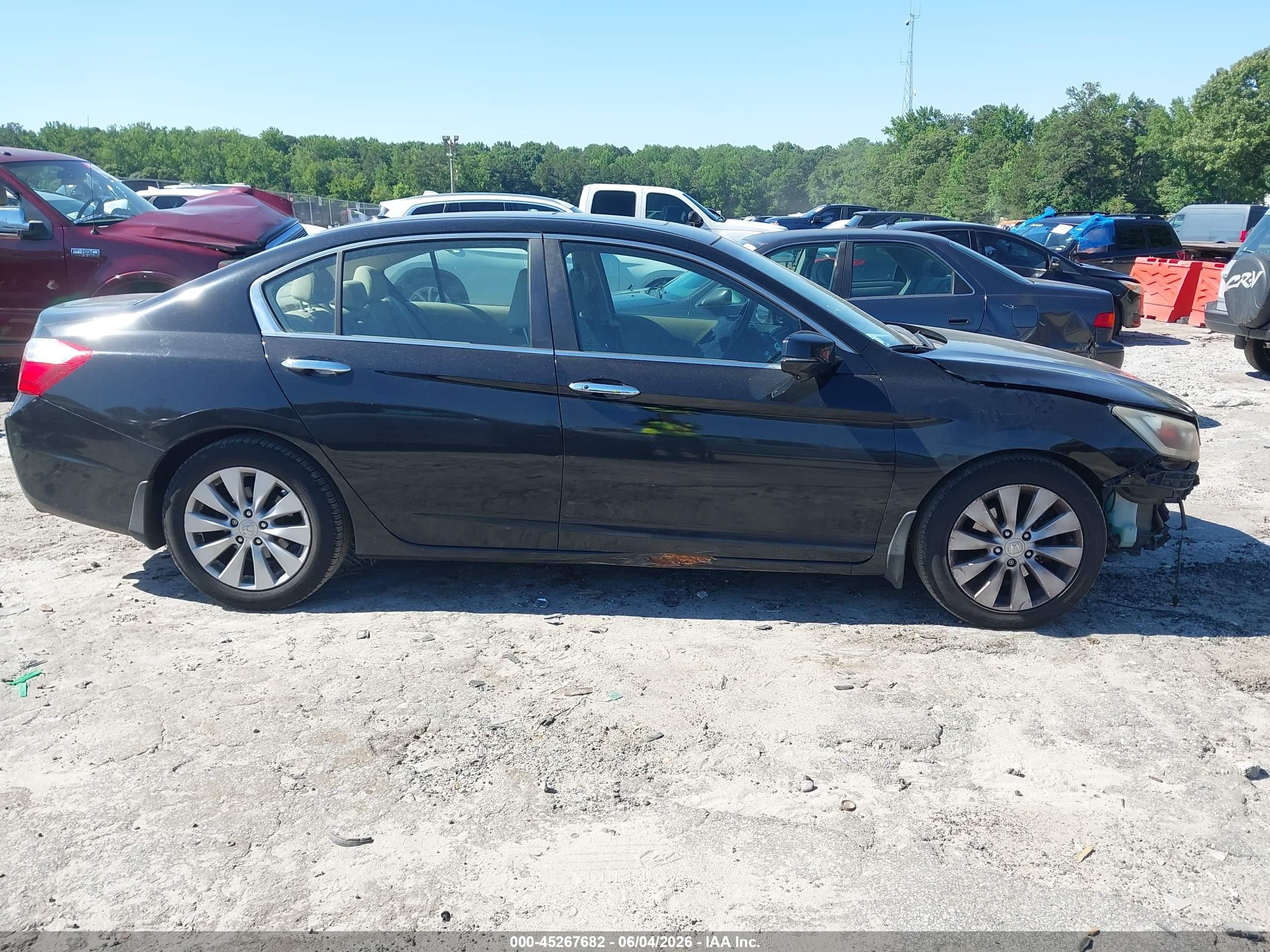 2013 Honda Accord Ex-l Black vin: 1HGCR2F89DA154638