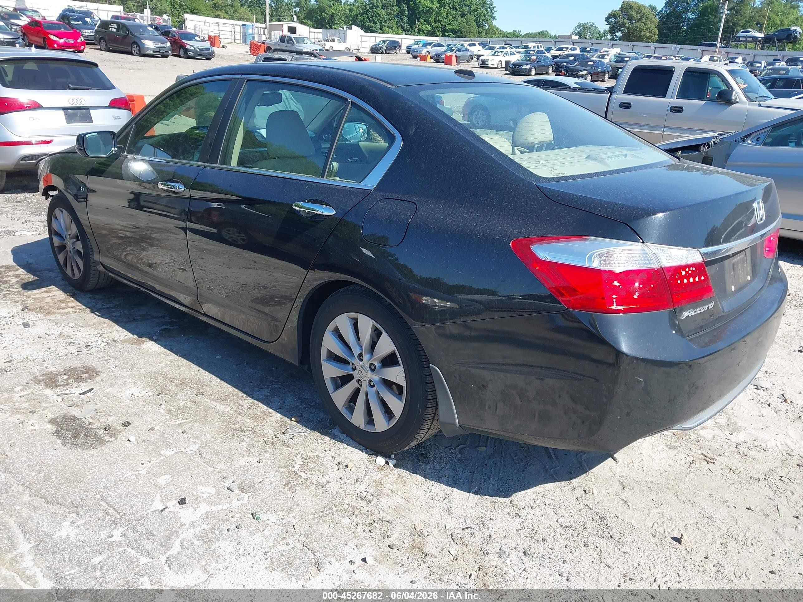 2013 Honda Accord Ex-l Black vin: 1HGCR2F89DA154638