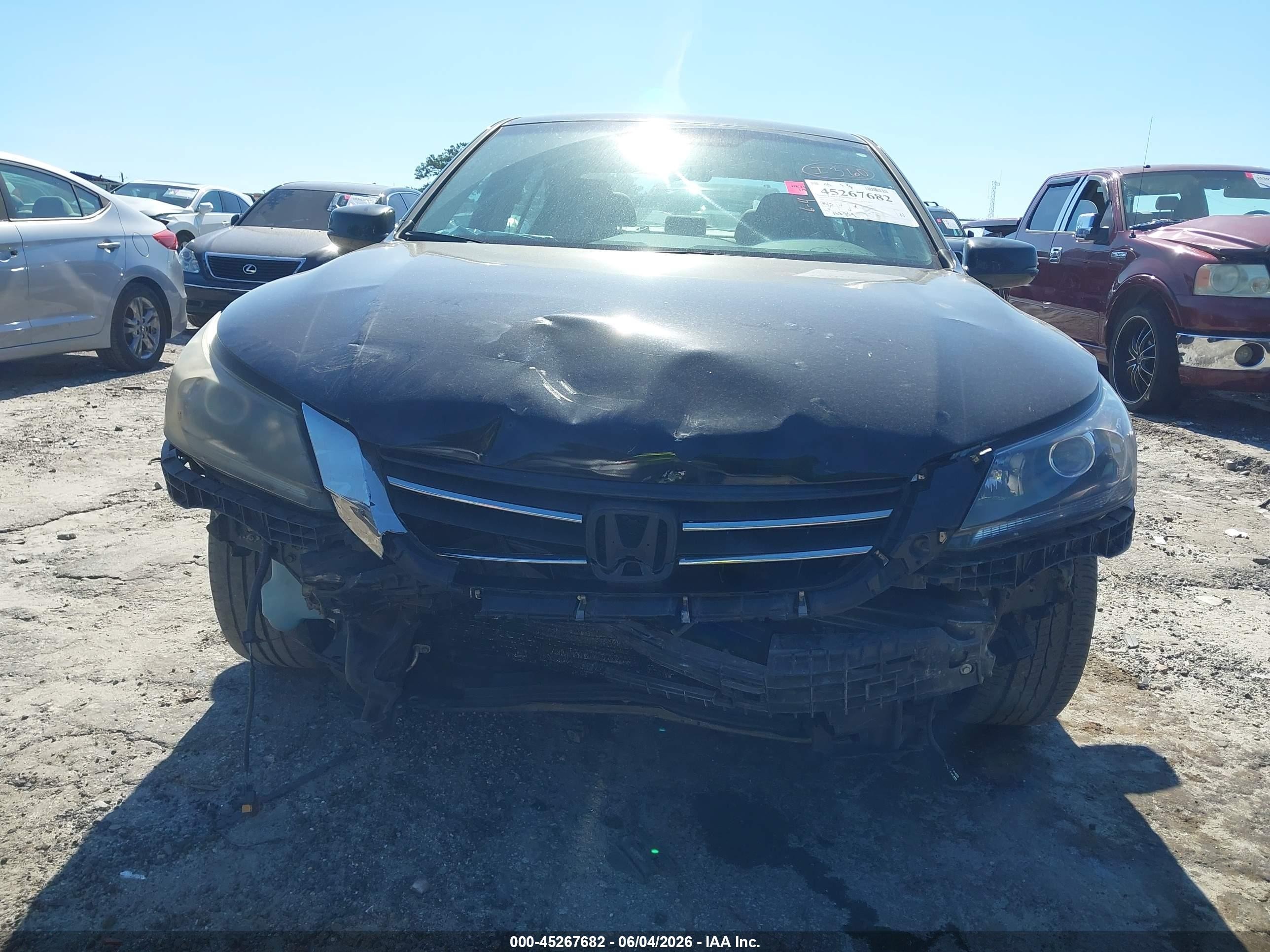2013 Honda Accord Ex-l Black vin: 1HGCR2F89DA154638