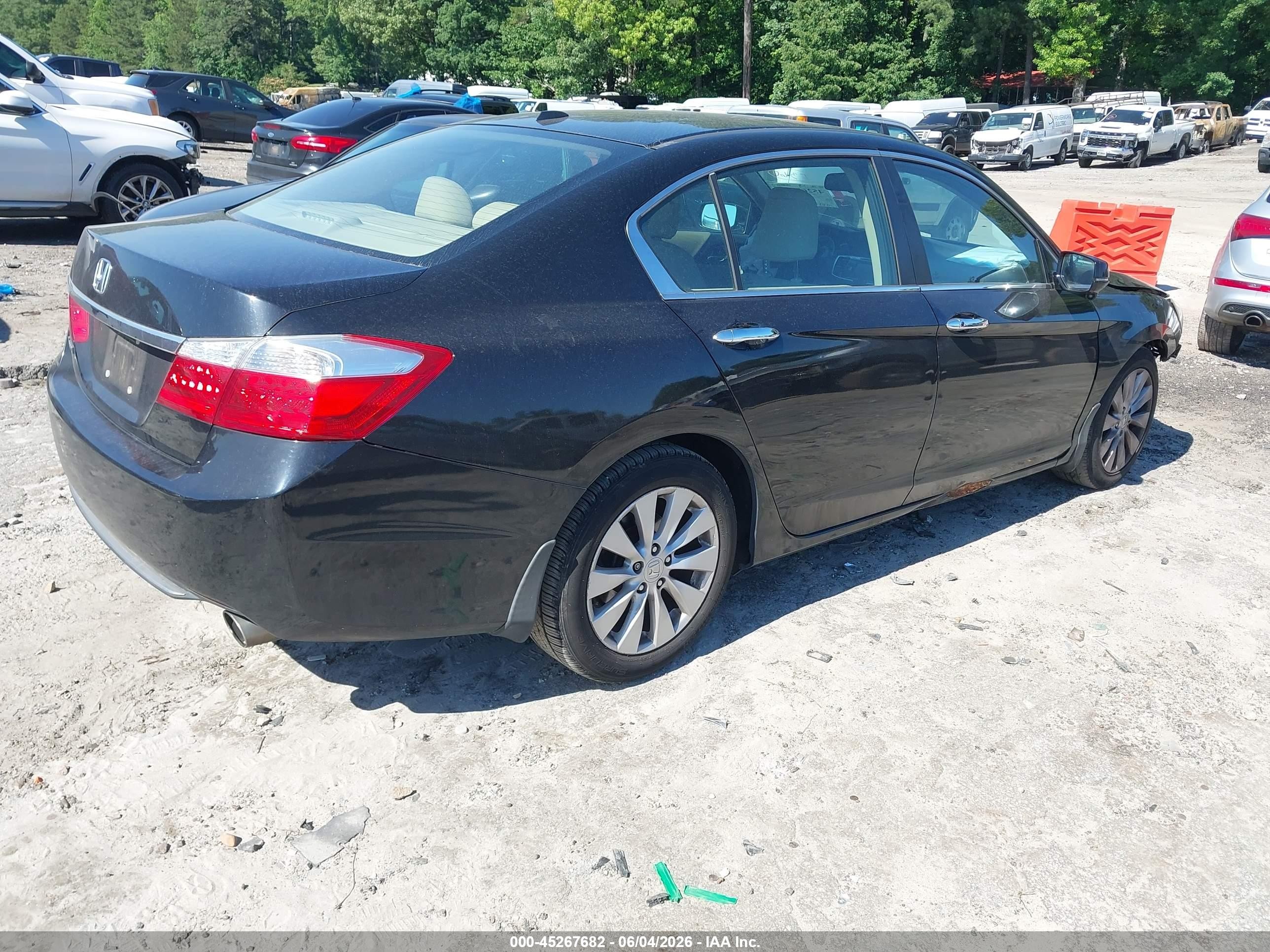 2013 Honda Accord Ex-l Black vin: 1HGCR2F89DA154638