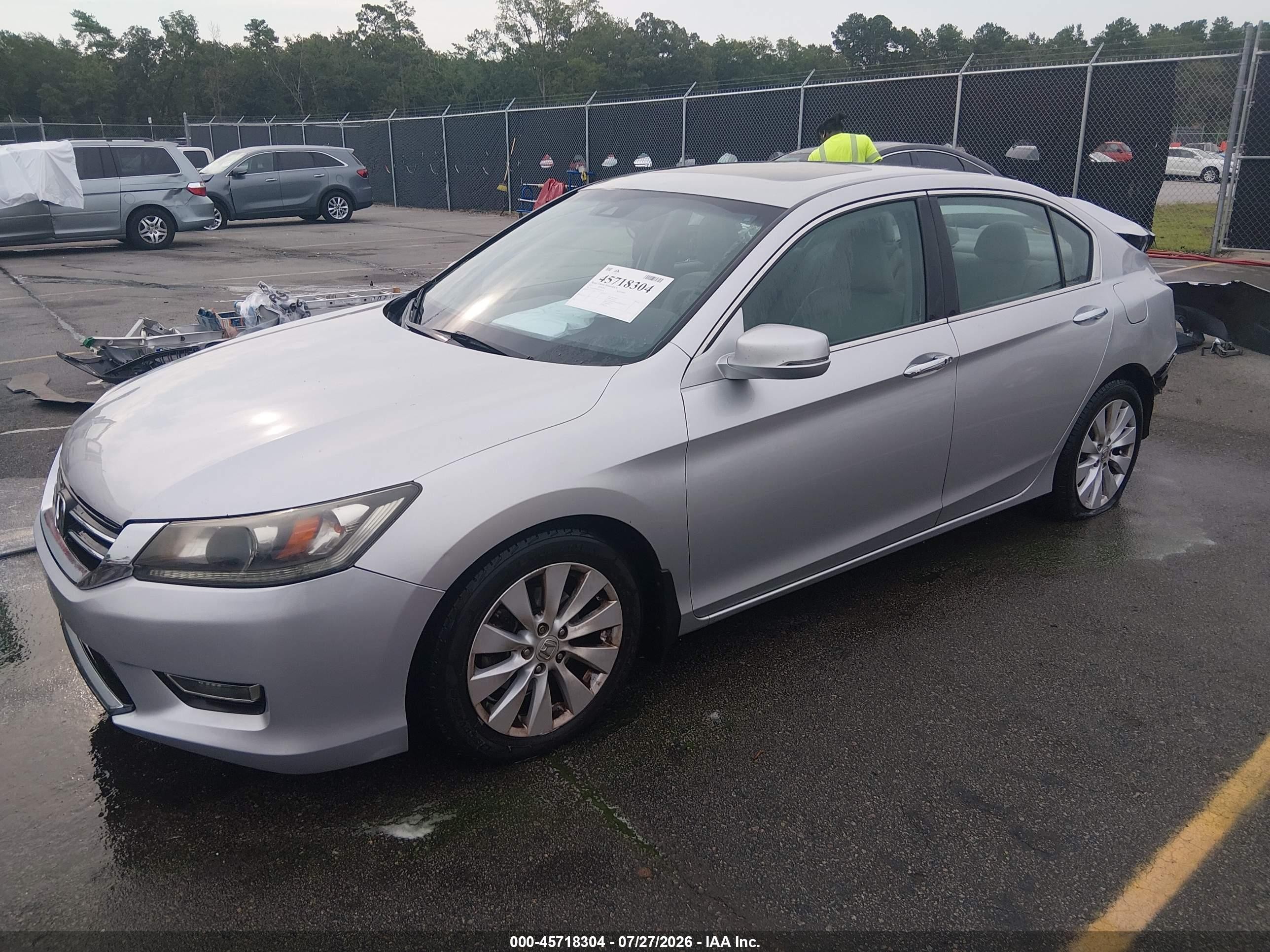 2013 Honda Accord Ex-l Серебряный vin: 1HGCR2F89DA158110