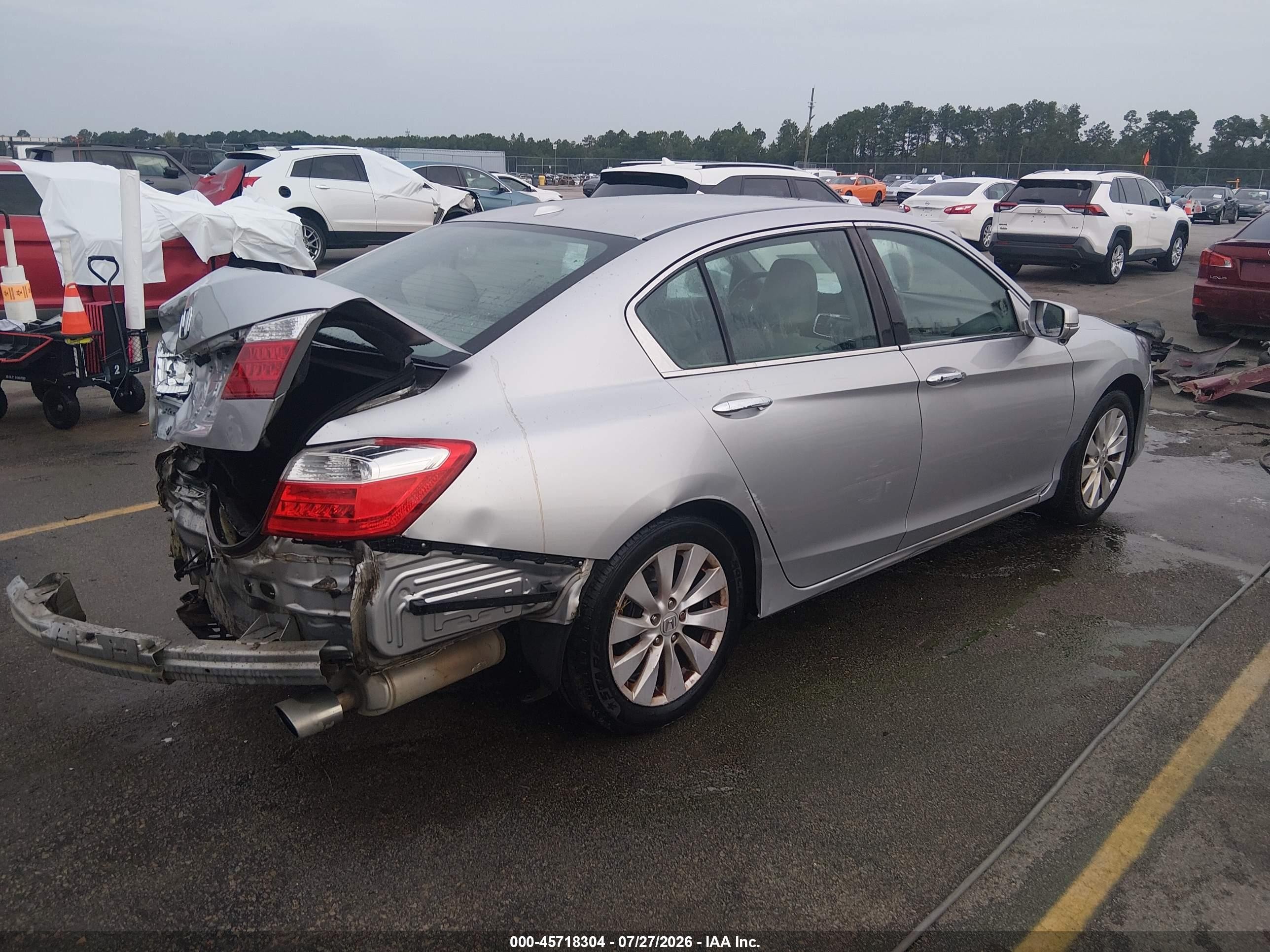 2013 Honda Accord Ex-l Серебряный vin: 1HGCR2F89DA158110
