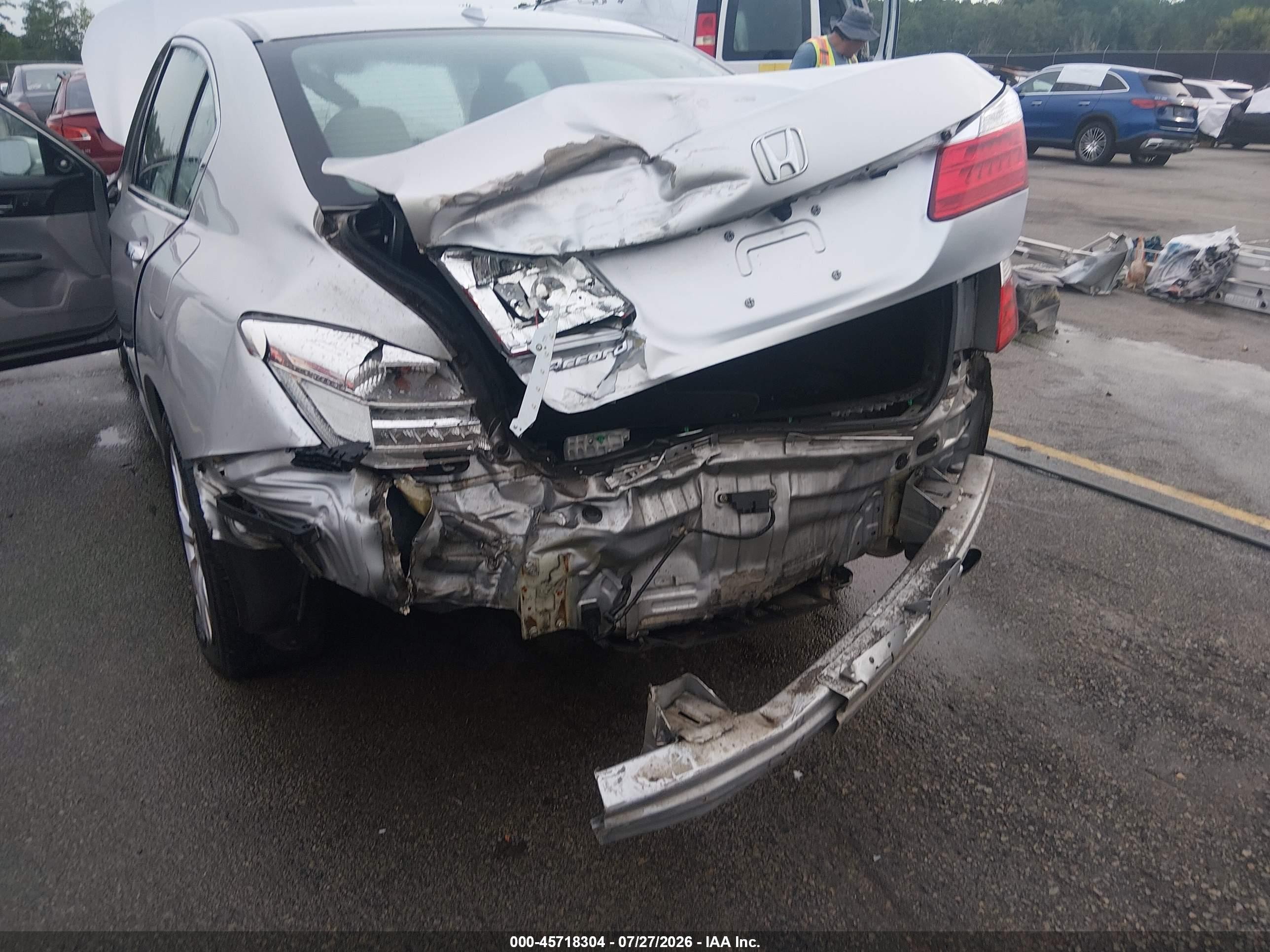 2013 Honda Accord Ex-l Серебряный vin: 1HGCR2F89DA158110