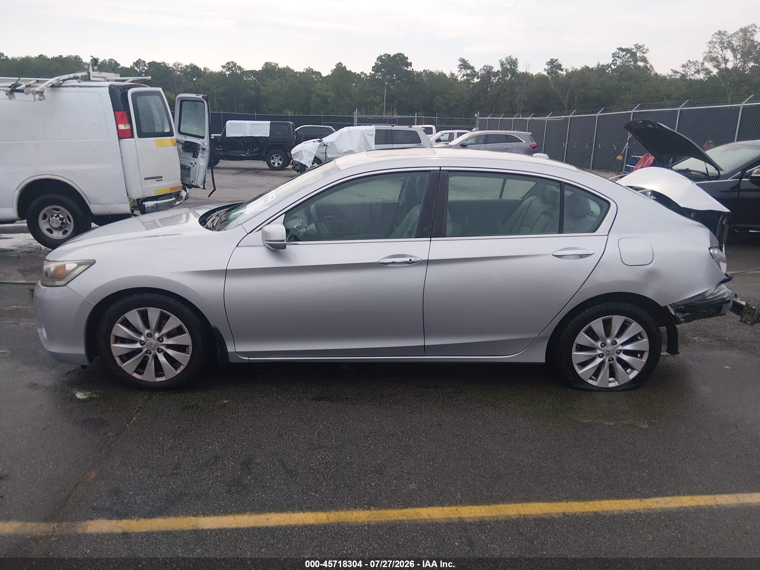 2013 Honda Accord Ex-l Серебряный vin: 1HGCR2F89DA158110