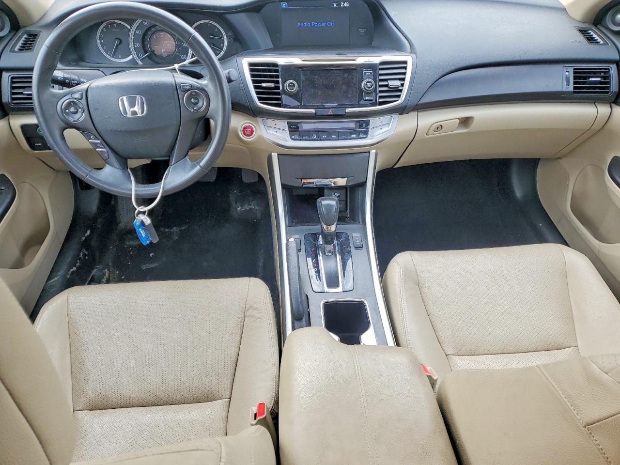 2013 Honda Accord Exl White vin: 1HGCR2F89DA165817