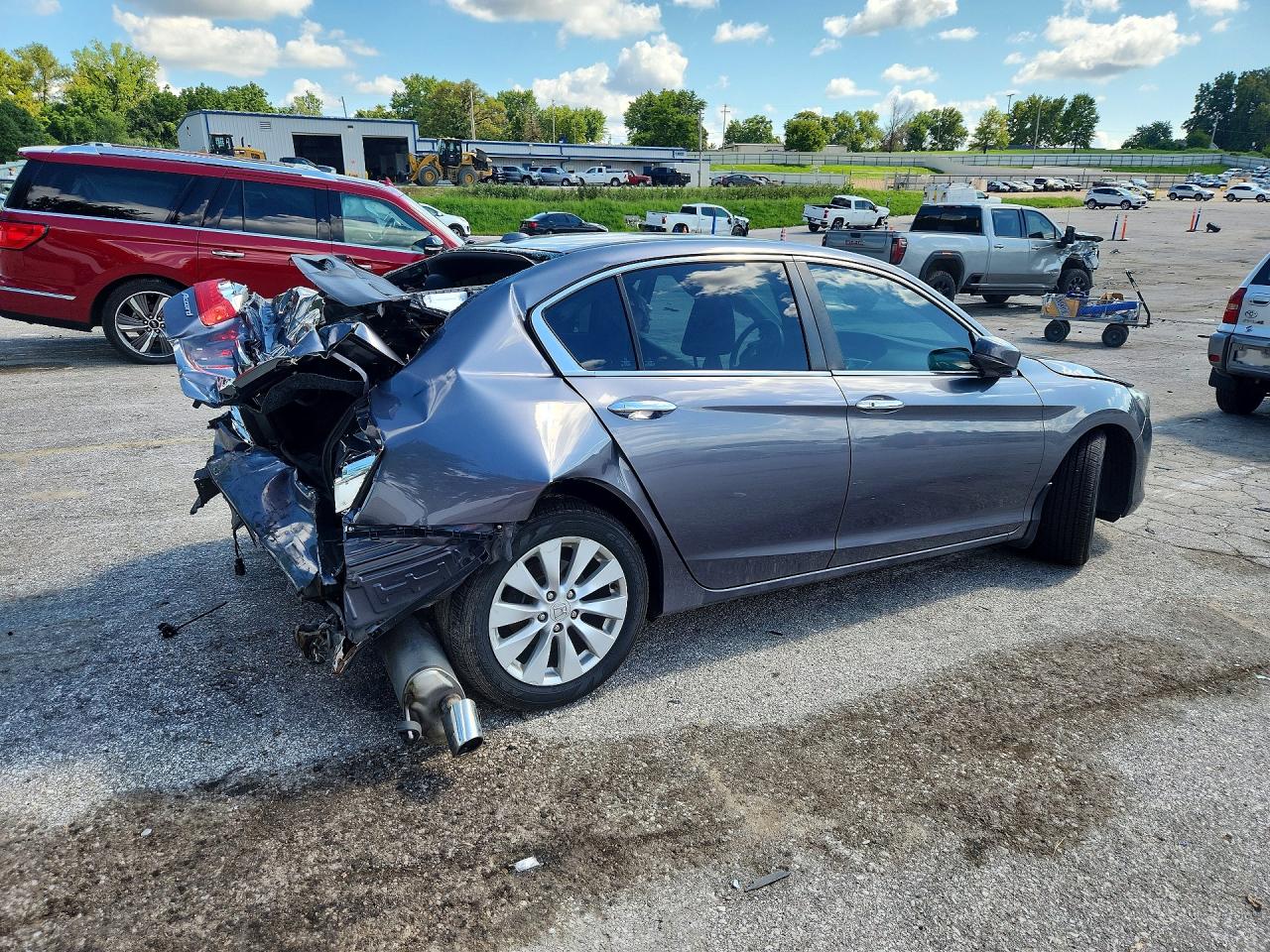 2013 Honda Accord Exl Blue vin: 1HGCR2F89DA170614